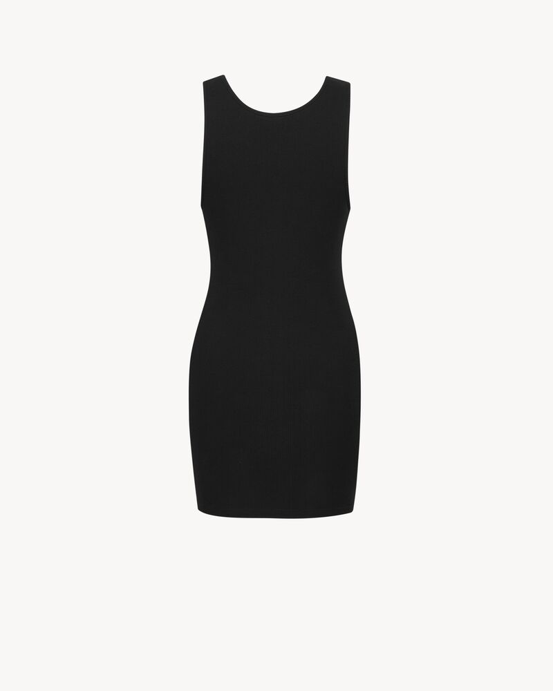 CASSANDRE tank dress in ribbed cotton jersey