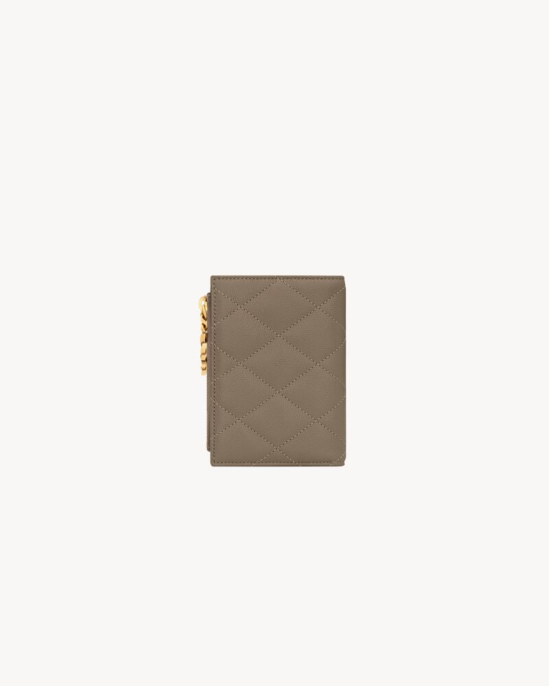 CASSANDRE BIJOU bi-fold wallet in GRAIN DE POUDRE leather