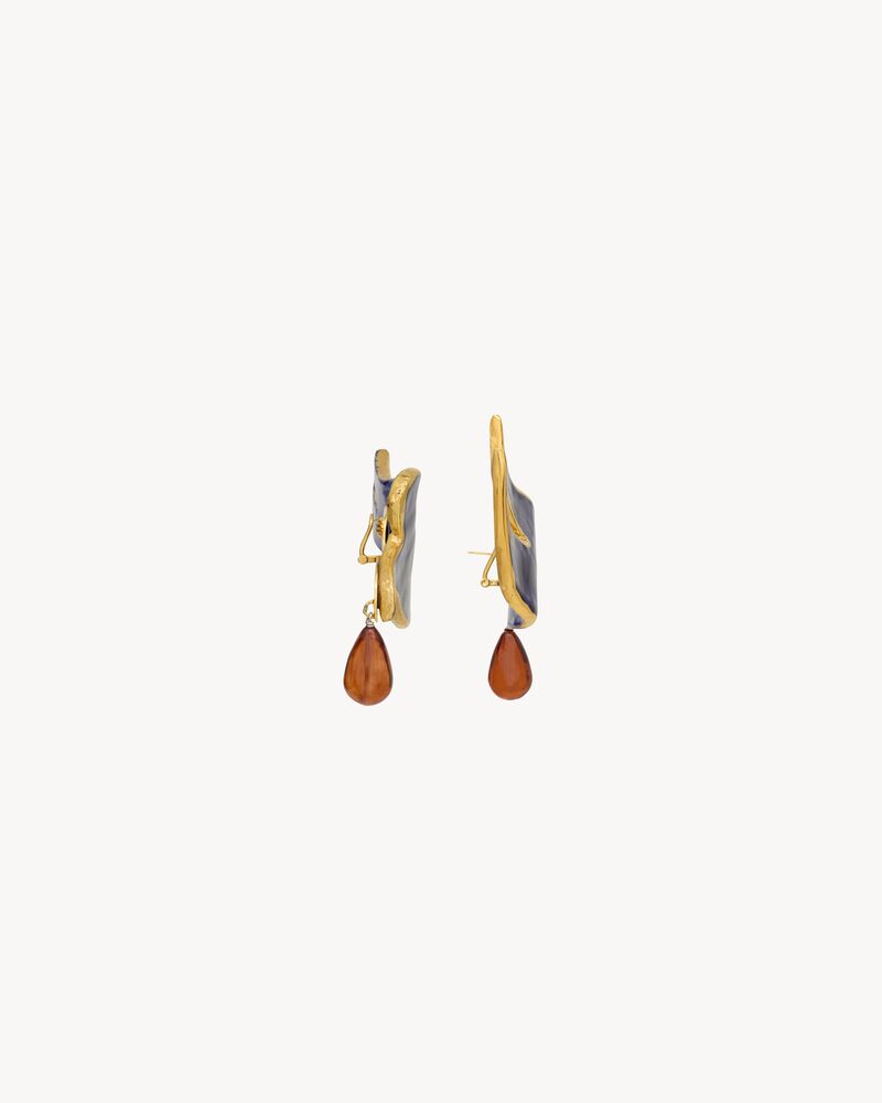 dove earrings in ceramic and resin
