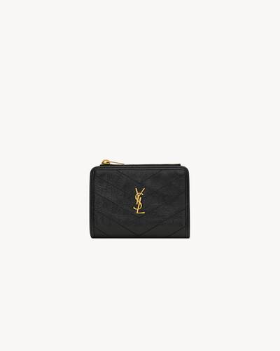 ✨極美品✨❤︎YSL❤︎ Vintage ❤︎ Wallet NIKI bi-fold wallet in vintage leather in Black | Saint Laurent