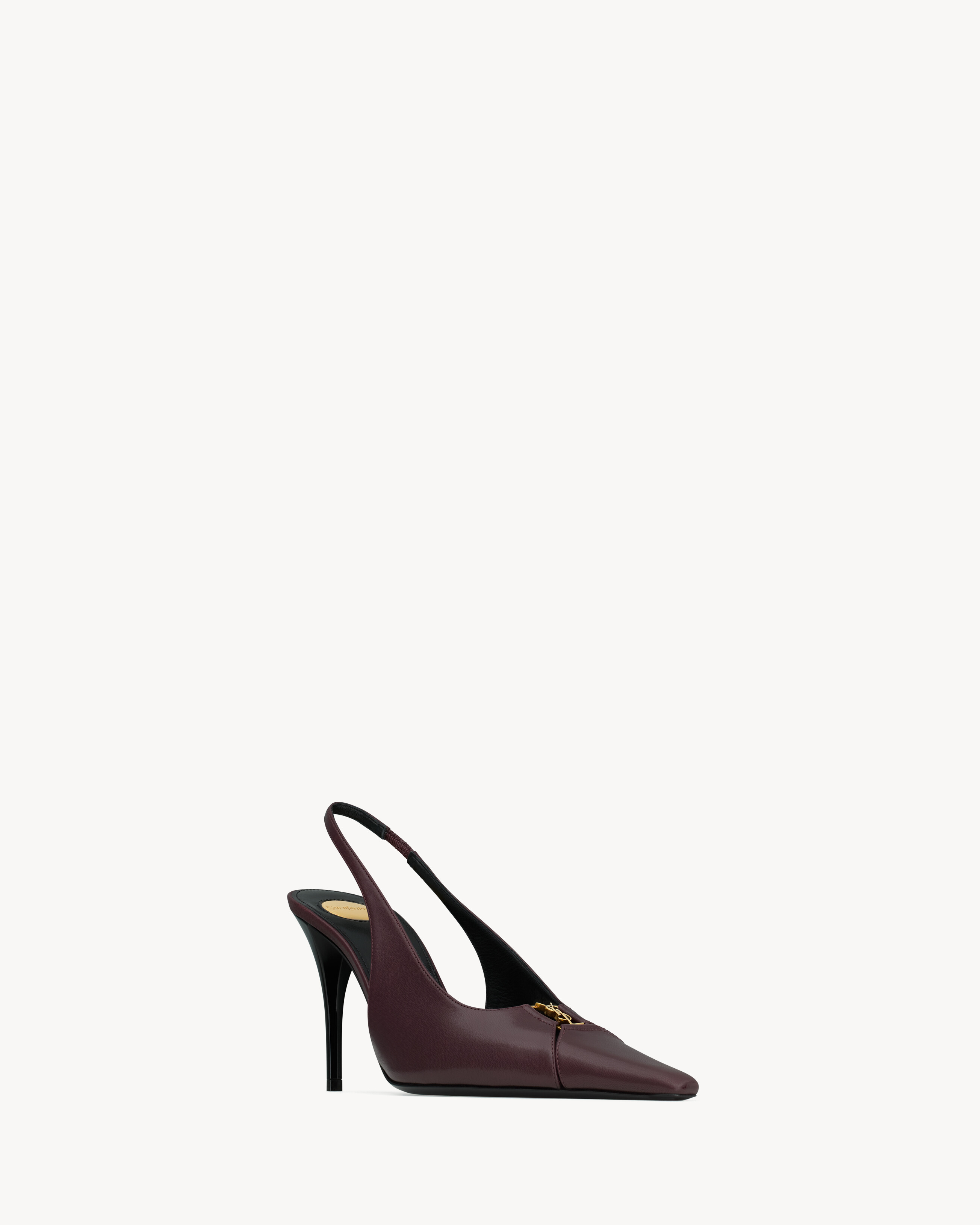 BABYLONE BRETEUIL slingback pumps in smooth leather
