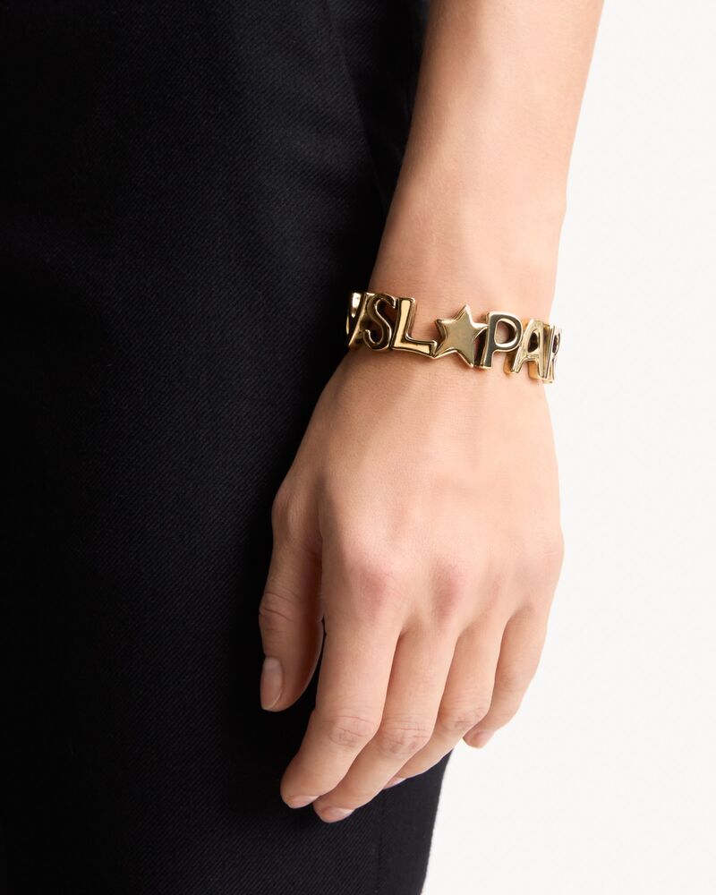 YSL PARIS cuff in metal