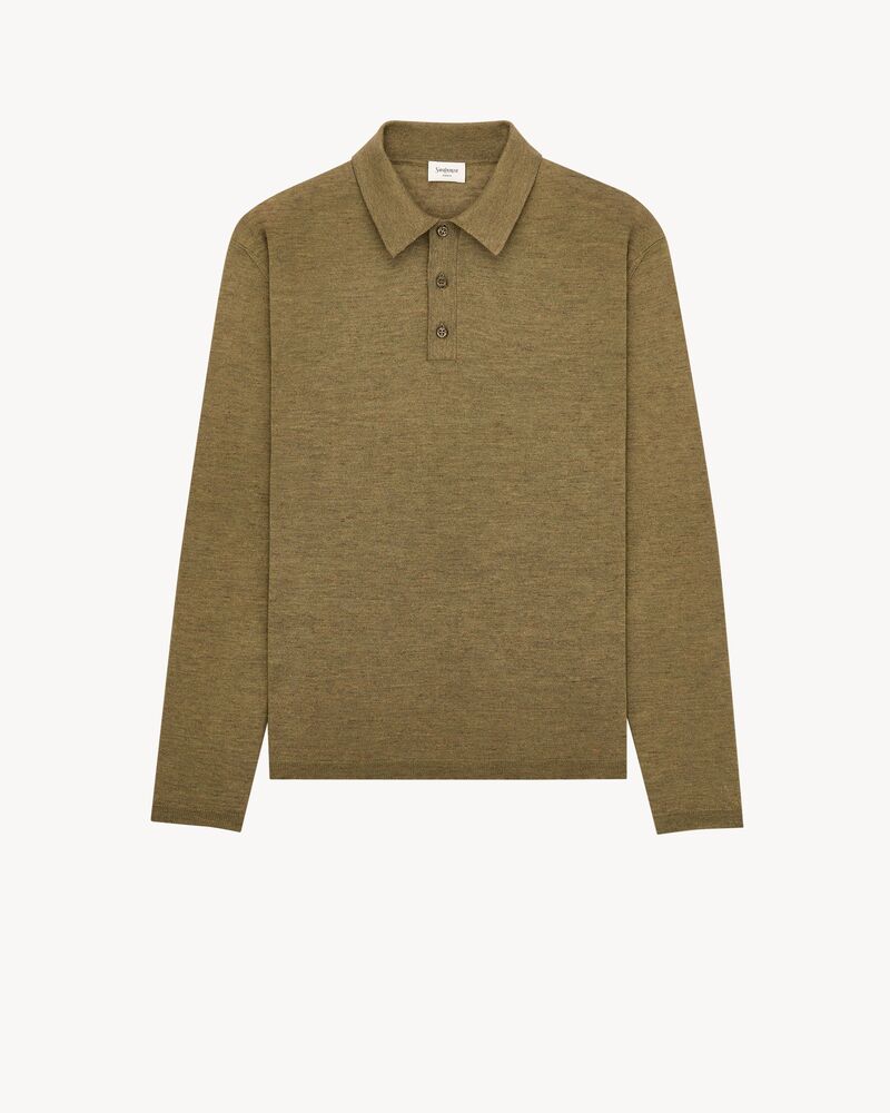 polo in cashmere, silk, and linen