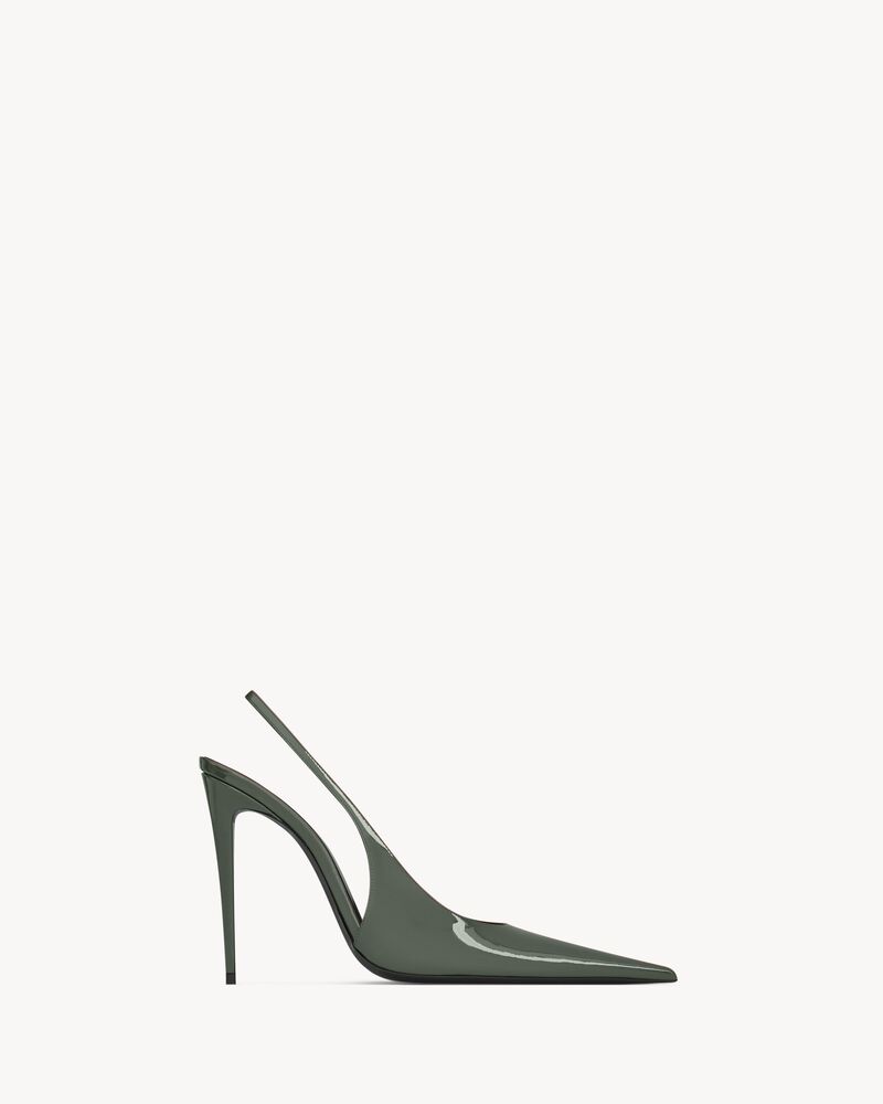 GUERMANTES slingback pumps in patent leather