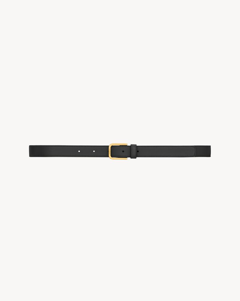 minimal belt in smooth leather