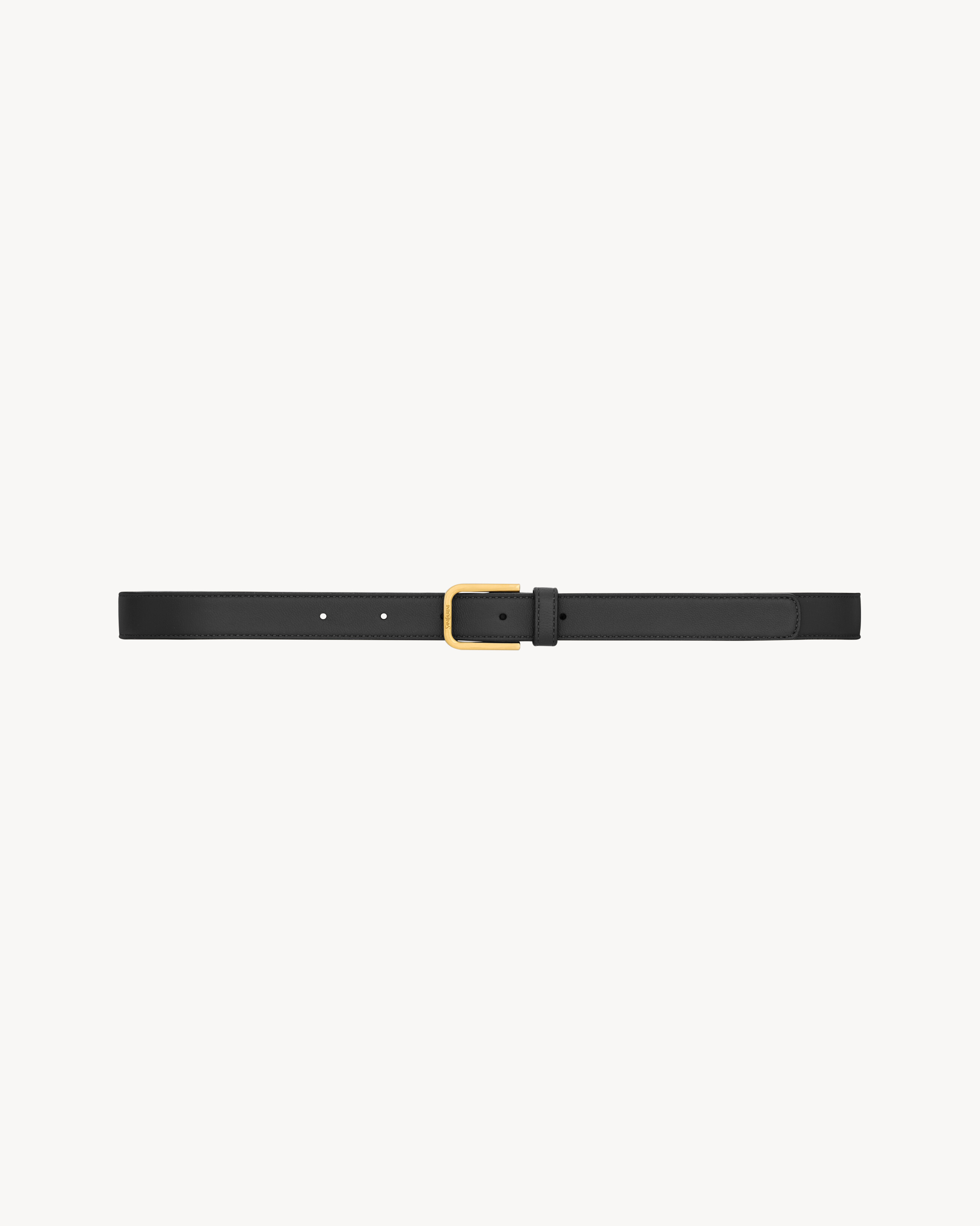 minimal belt in smooth leather