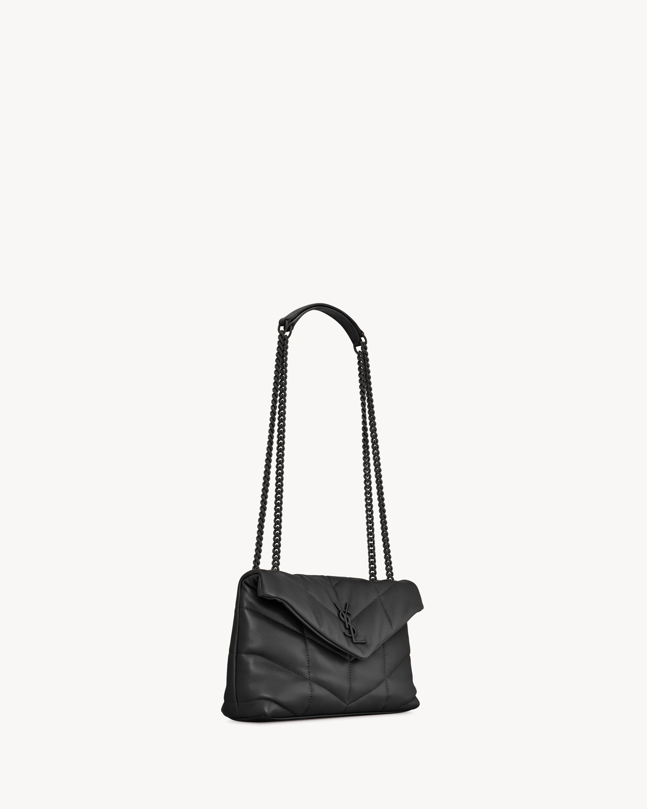 Puffer toy en cuir d'agneau