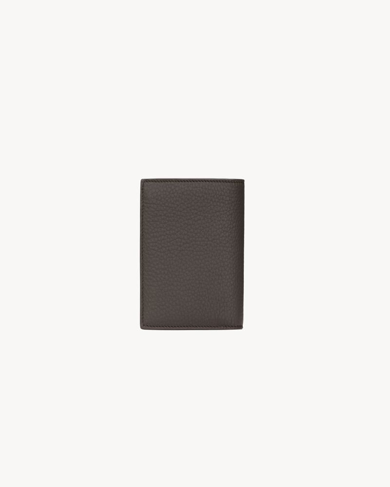 TINY CASSANDRE credit card wallet in grained leather