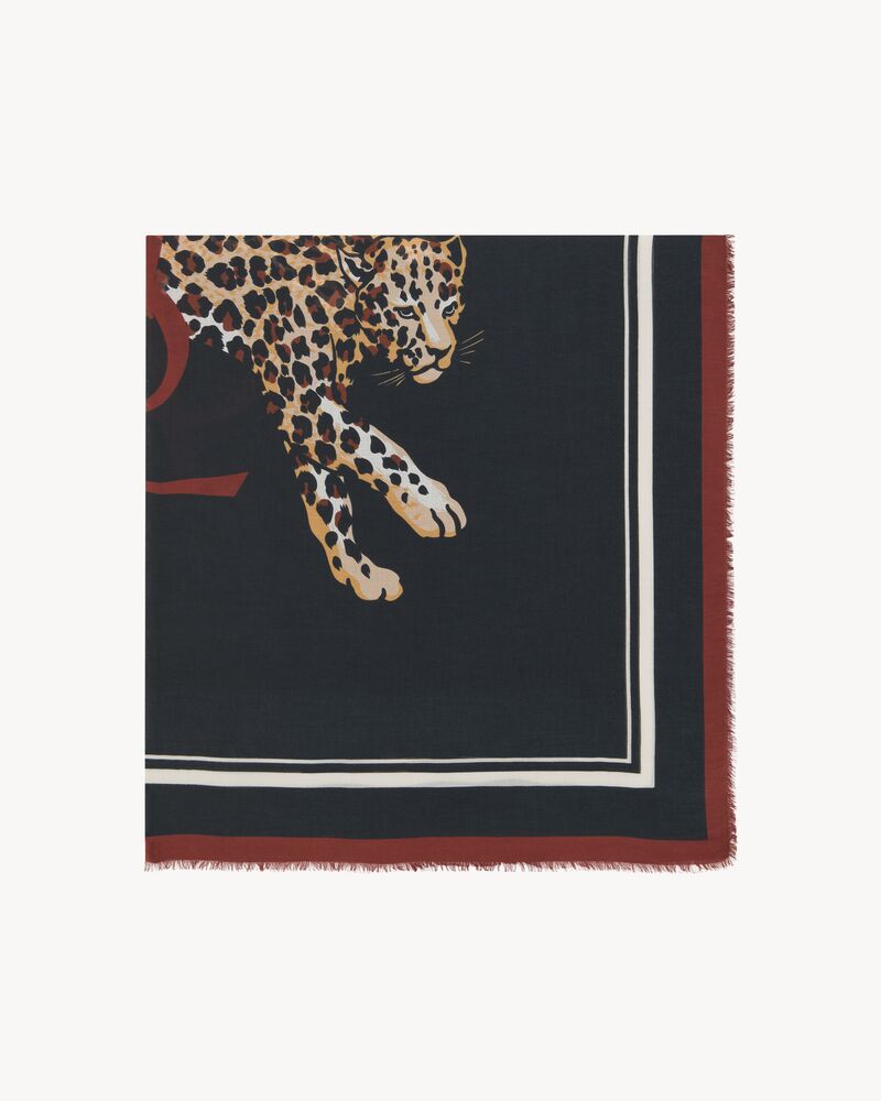 Square scarf in modal and cashmere