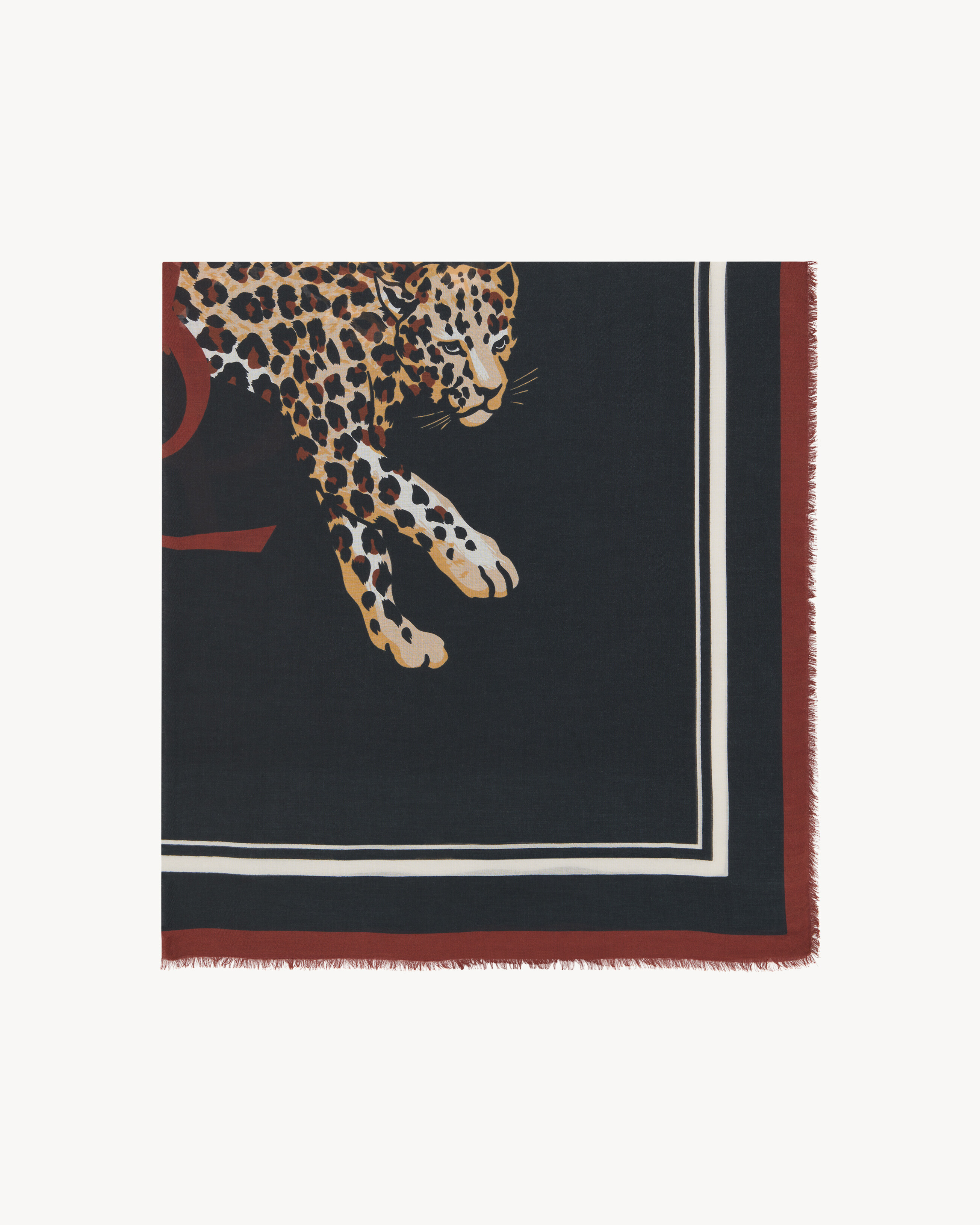 Square scarf in modal and cashmere