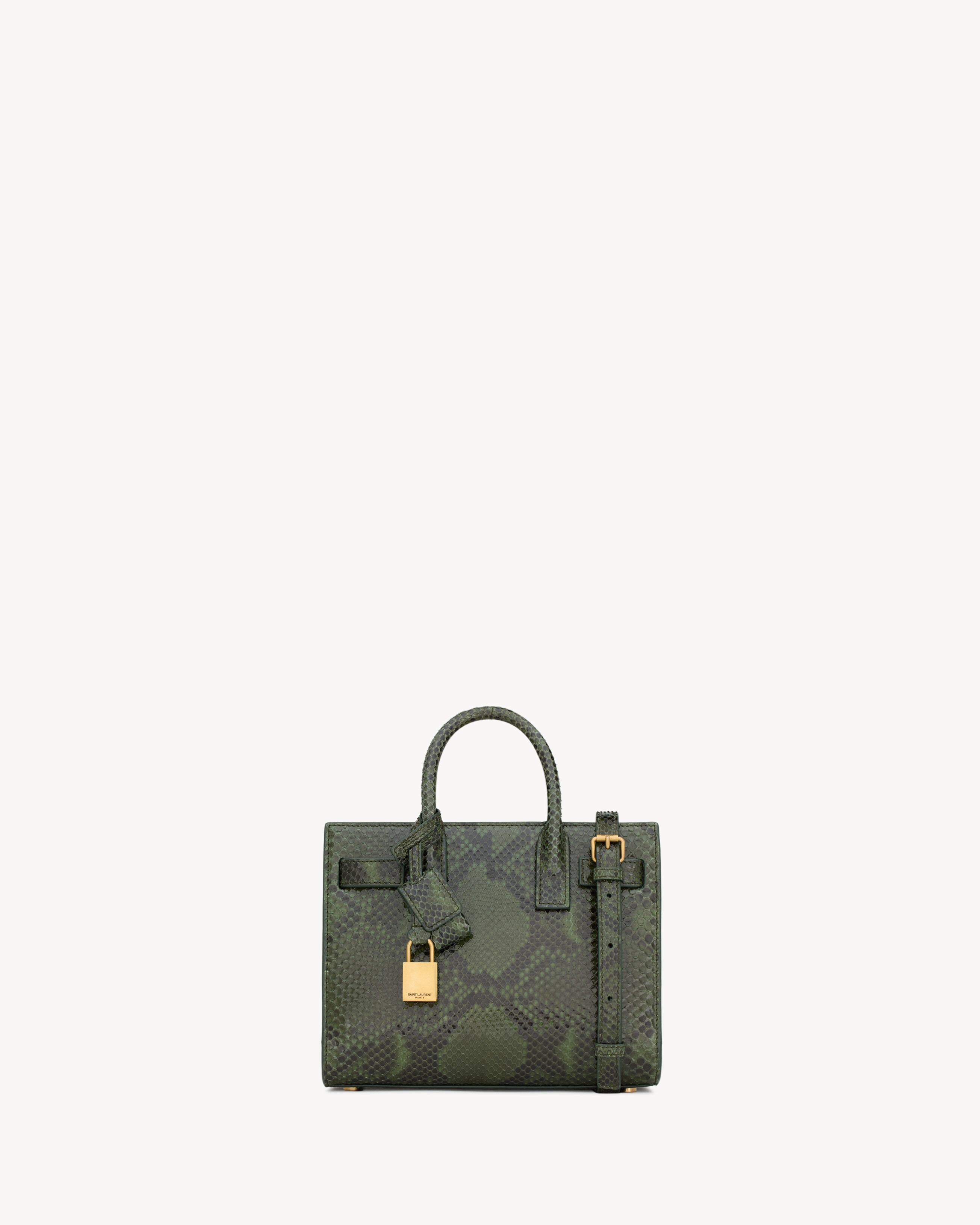 SAC DE JOUR IN PYTHON- NANO in Green | Saint Laurent | YSL EN-US