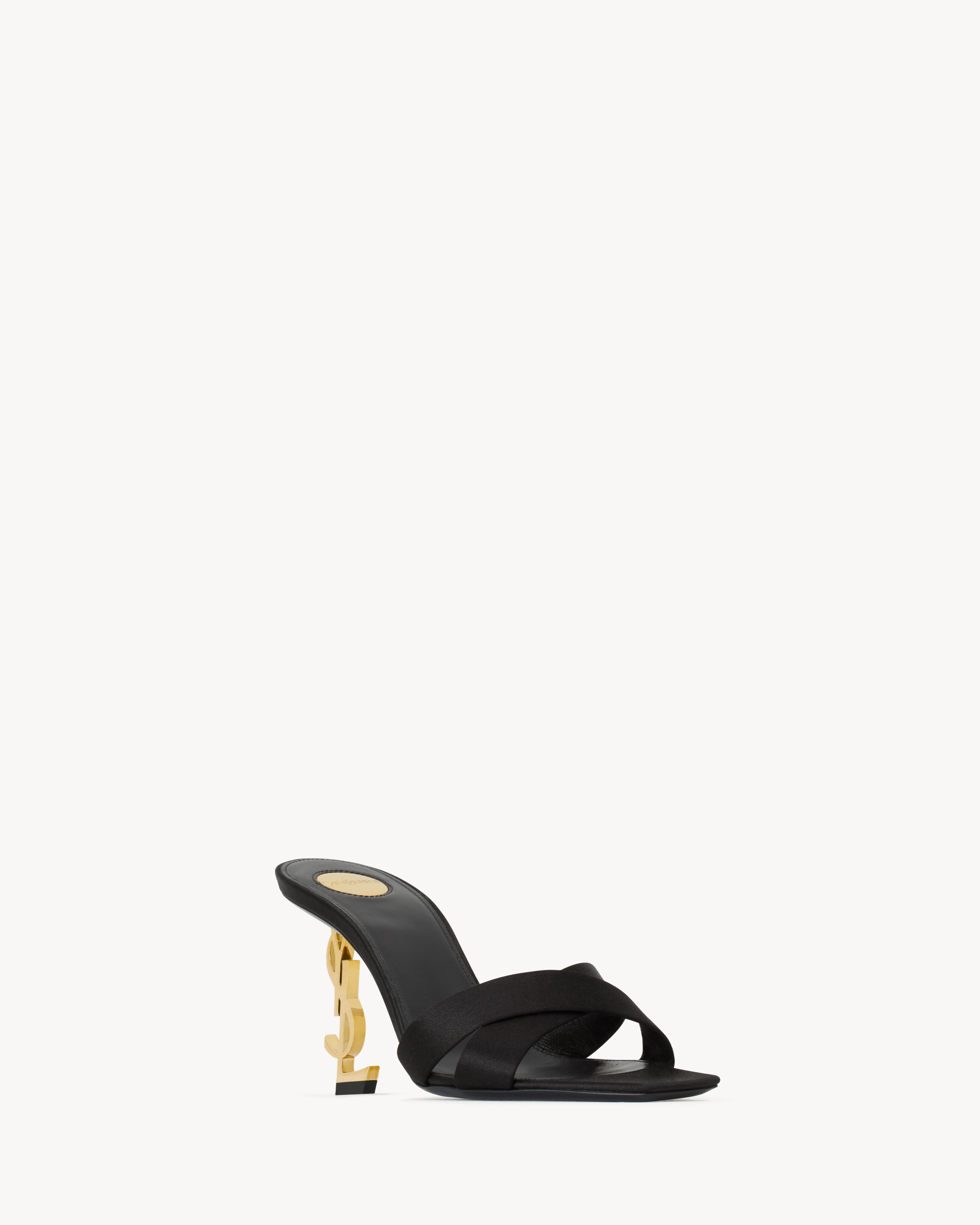 OPYUM Pantoletten aus Satin-Crêpe