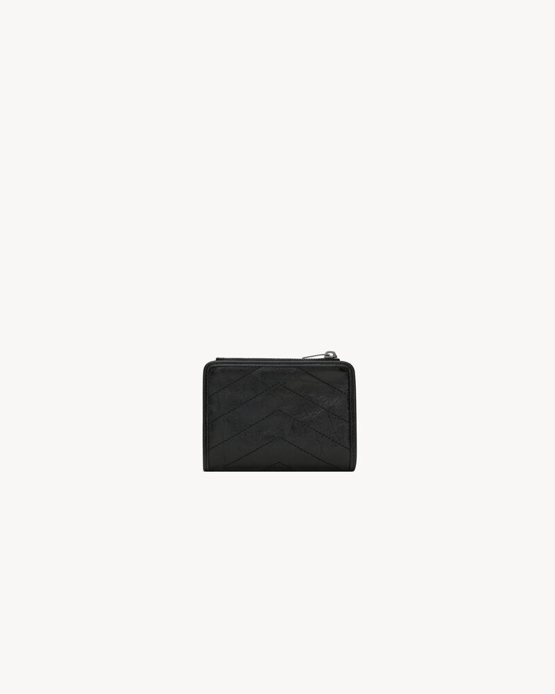 NIKI bi-fold wallet in vintage leather