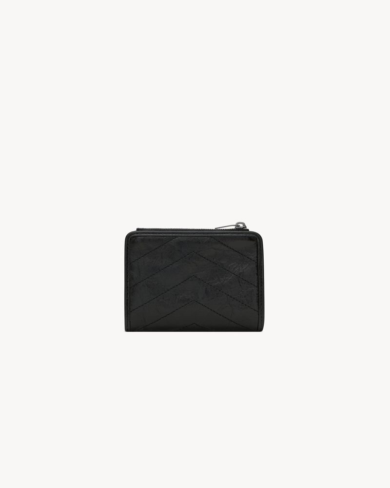 NIKI bi-fold wallet in vintage leather