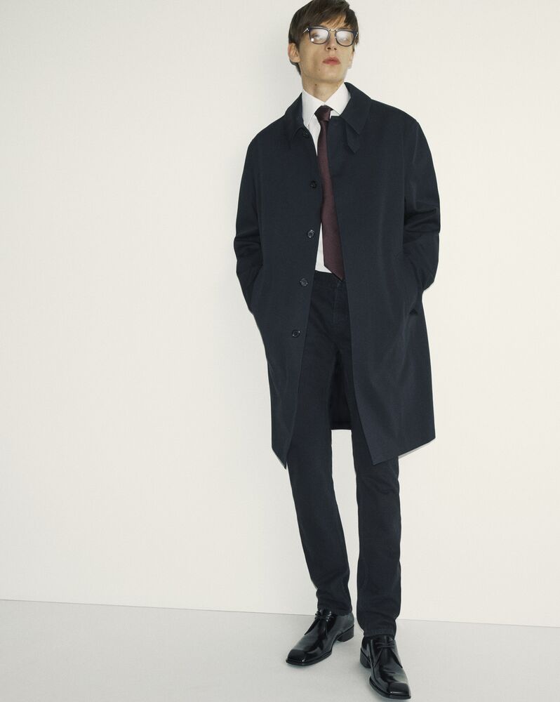 Coat in water-repellant canvas