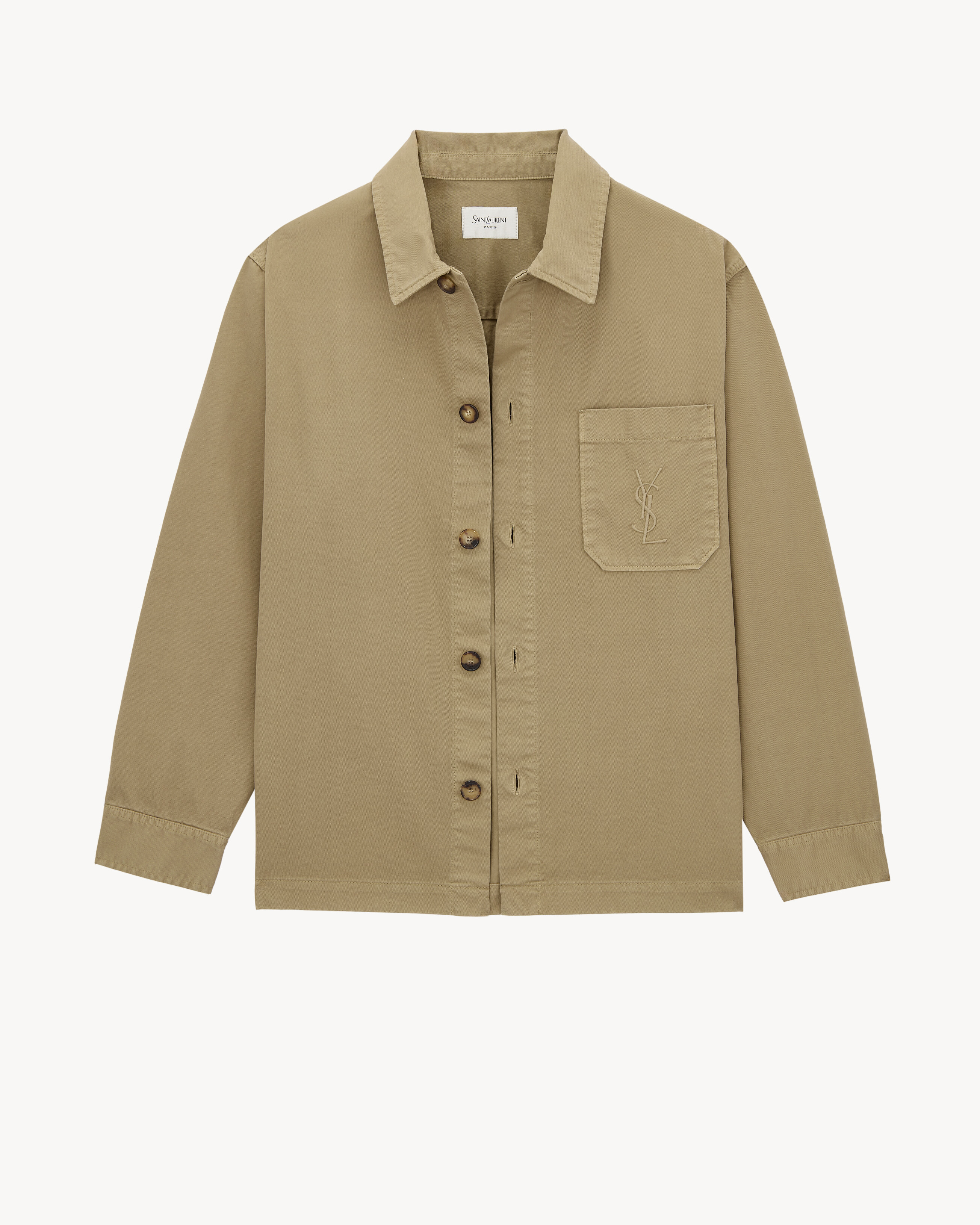 CASSANDRE overshirt in cotton linen gabardine