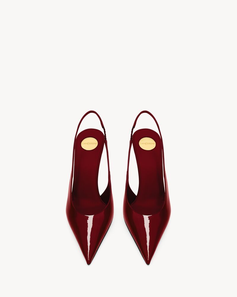 GUERMANTES slingback pumps in patent leather