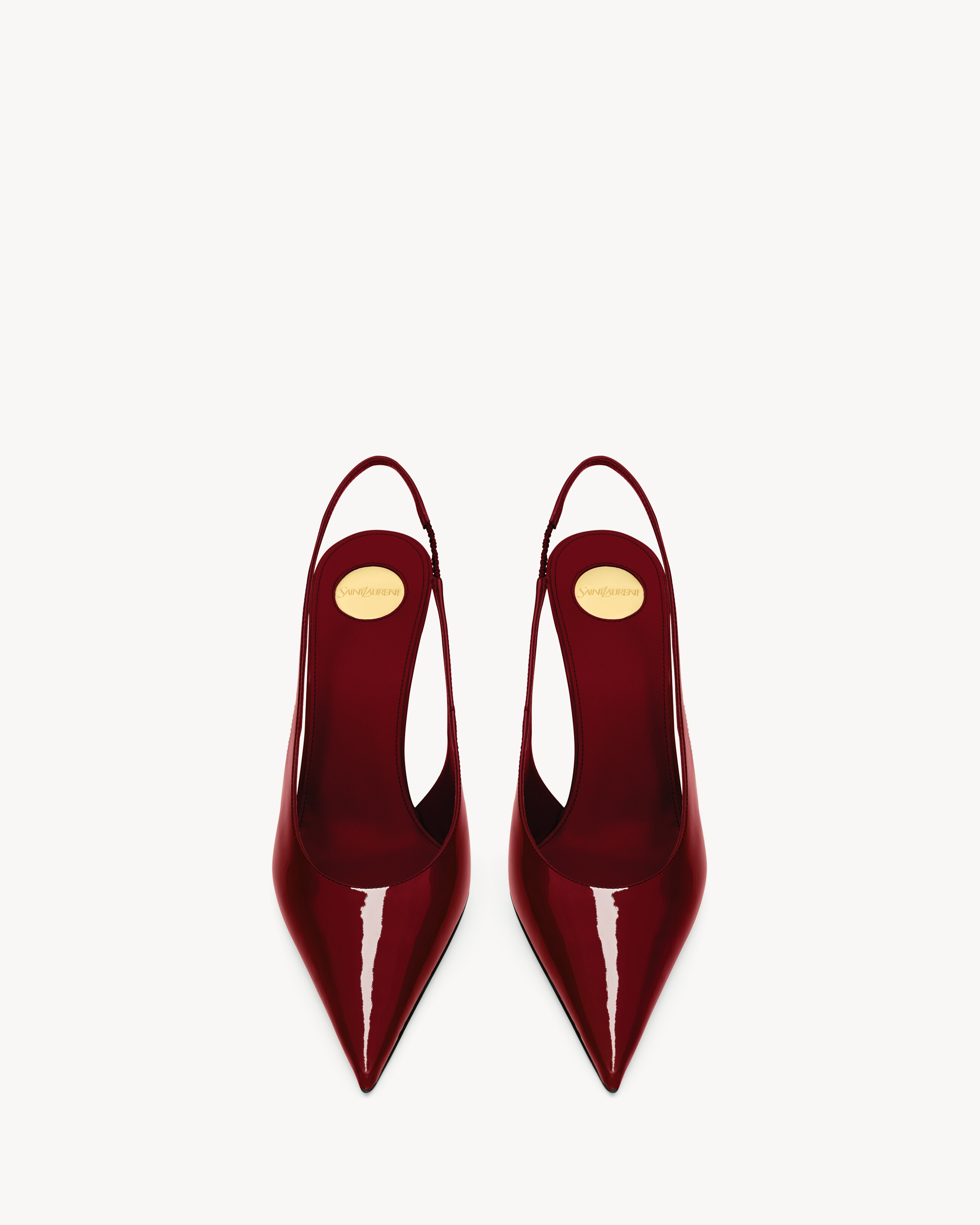 GUERMANTES slingback pumps in patent leather