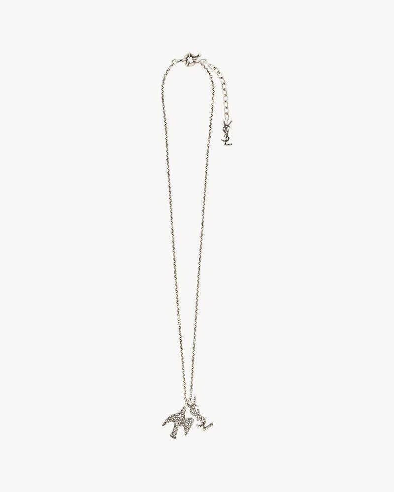 CASSANDRE dove necklace in zircon