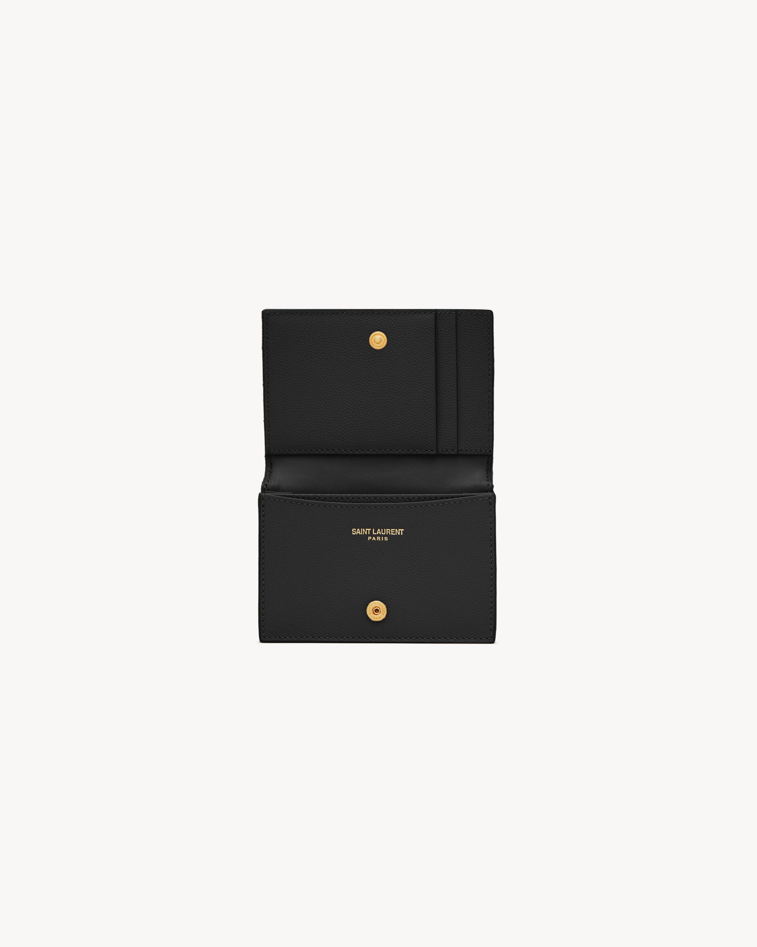 CASSANDRE MATELASSÉ business card case in grain de poudre leather