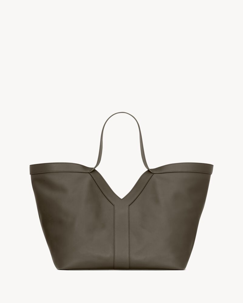 Y tote in leather