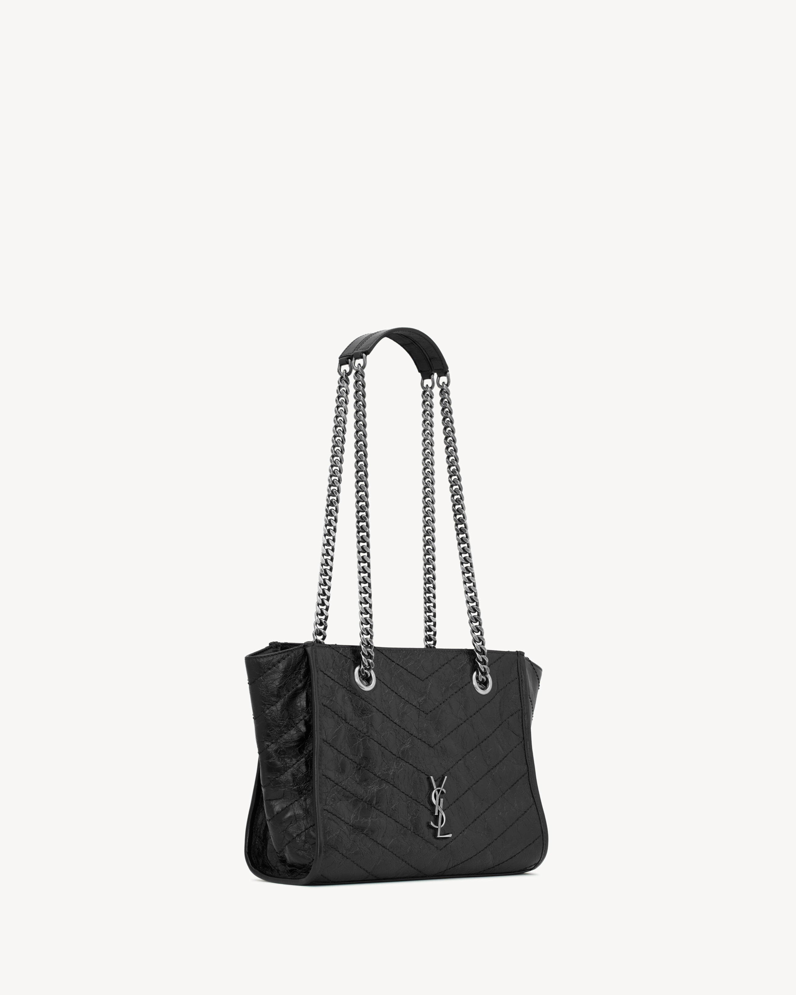 NIKI small shopping in vintage leather