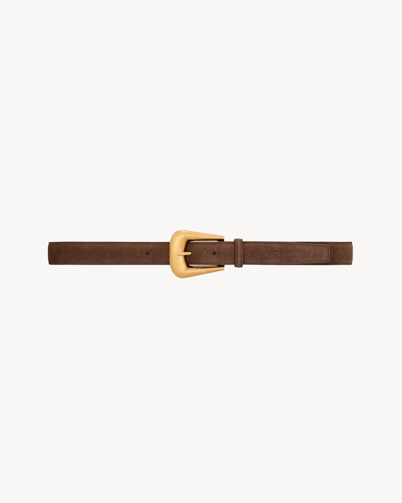 FOLK buckle belt in suede