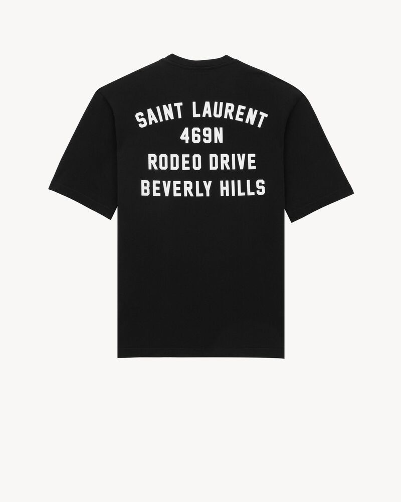 SAINT LAURENT PARIS T-SHIRT in Black | Saint Laurent | YSL EN-US