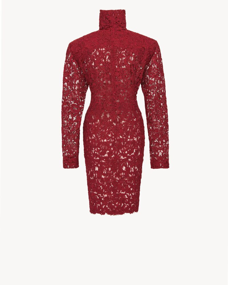 dress in guipure lace