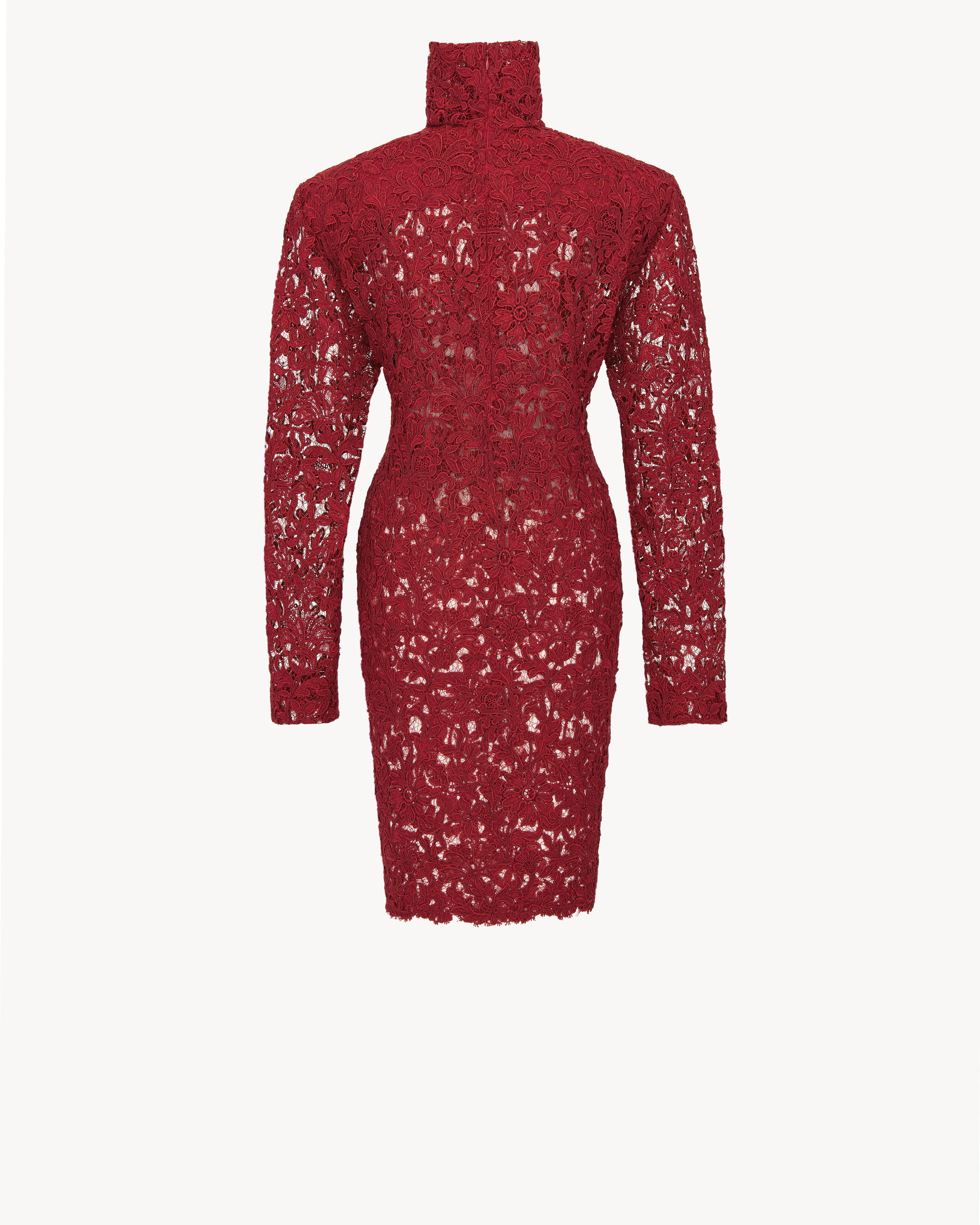 dress in guipure lace