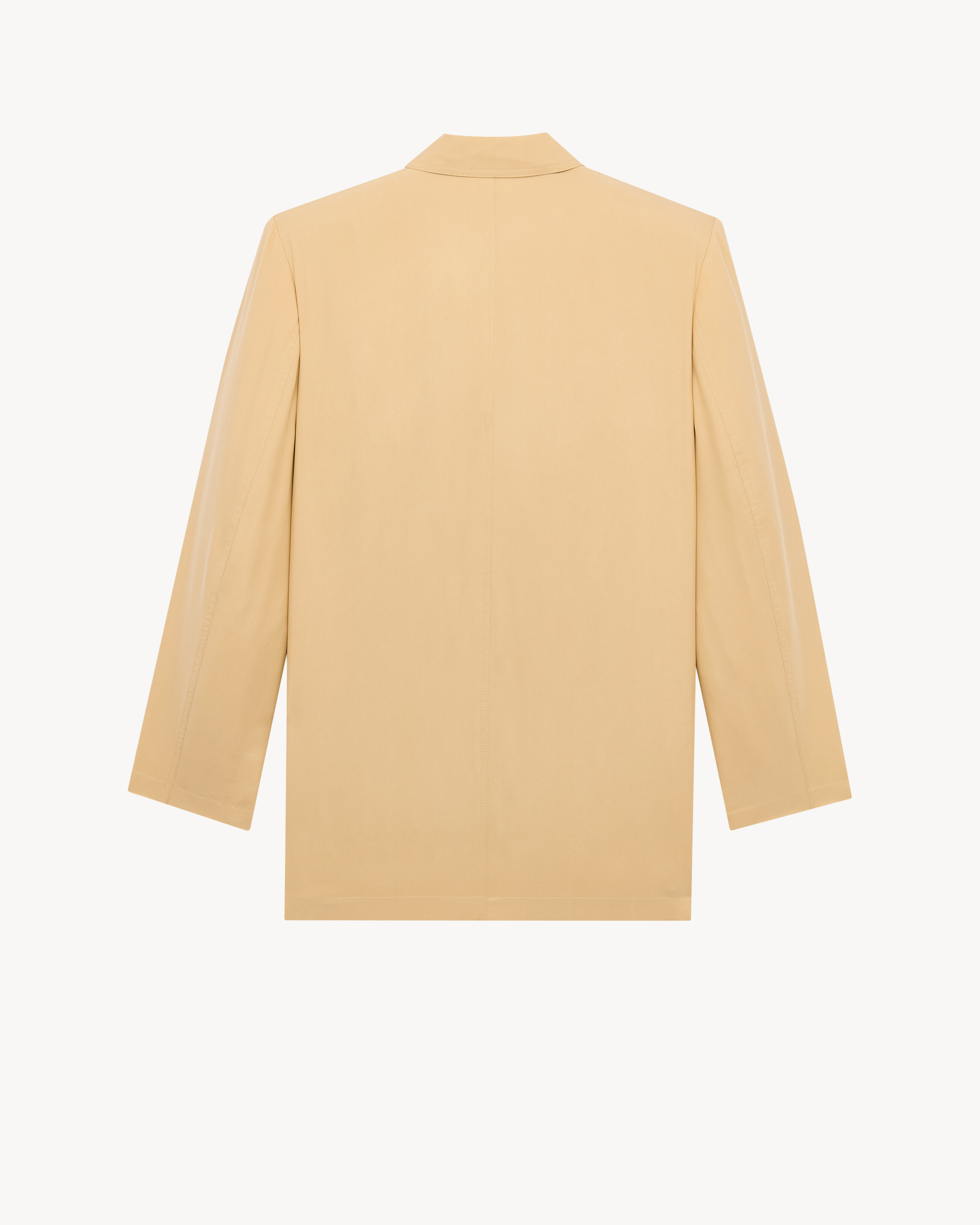 double-breasted jacket in silk habotai