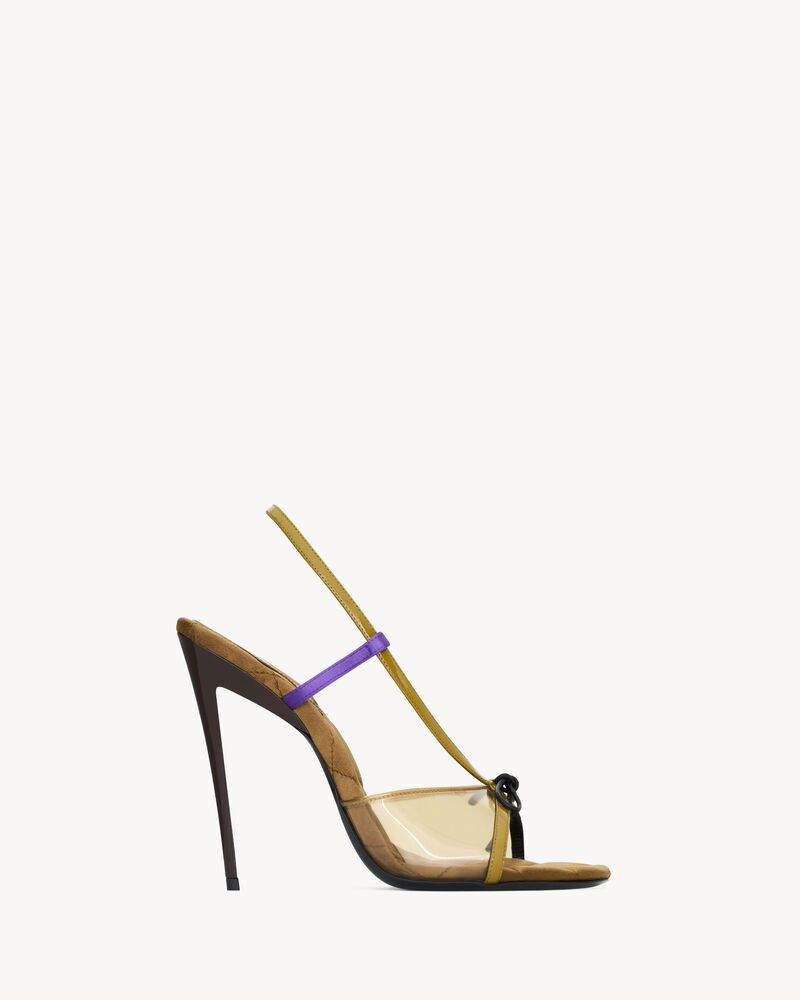 JEAN sandals in TPU and satin