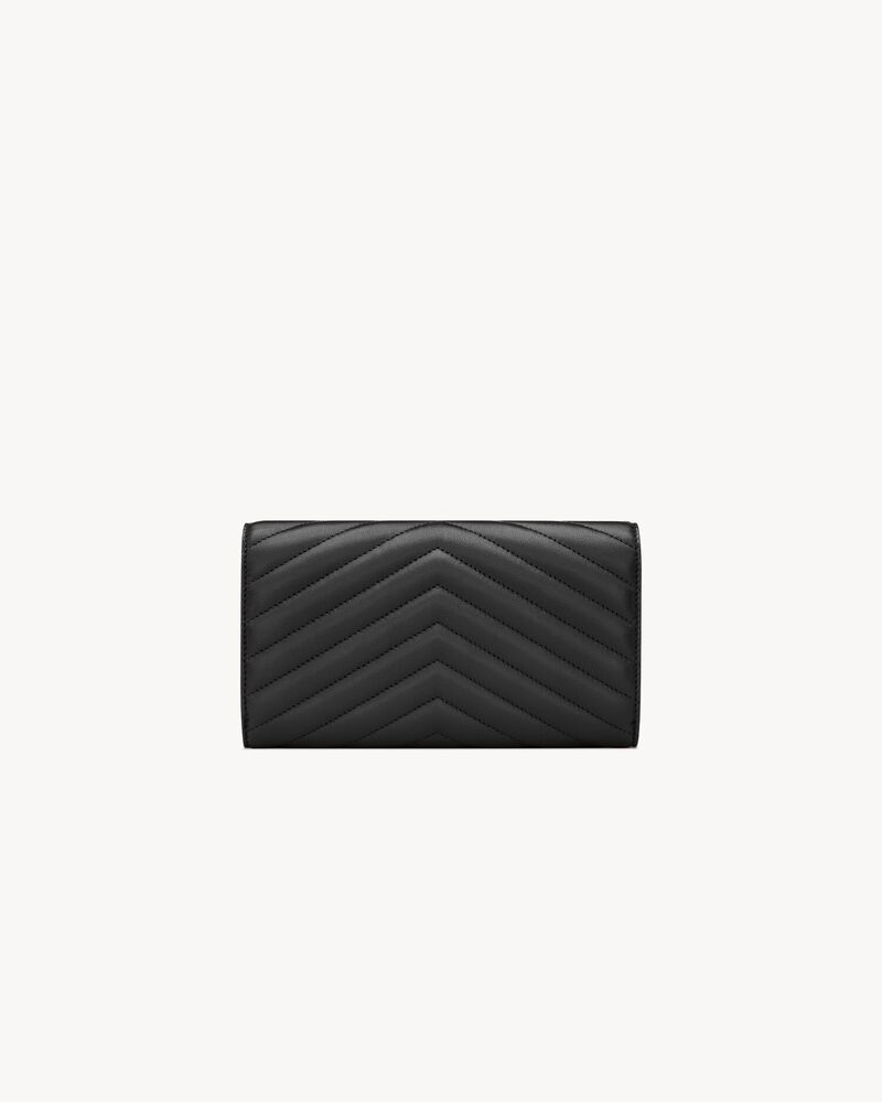 CASSANDRE MATELASSÉ large flap wallet in lambskin