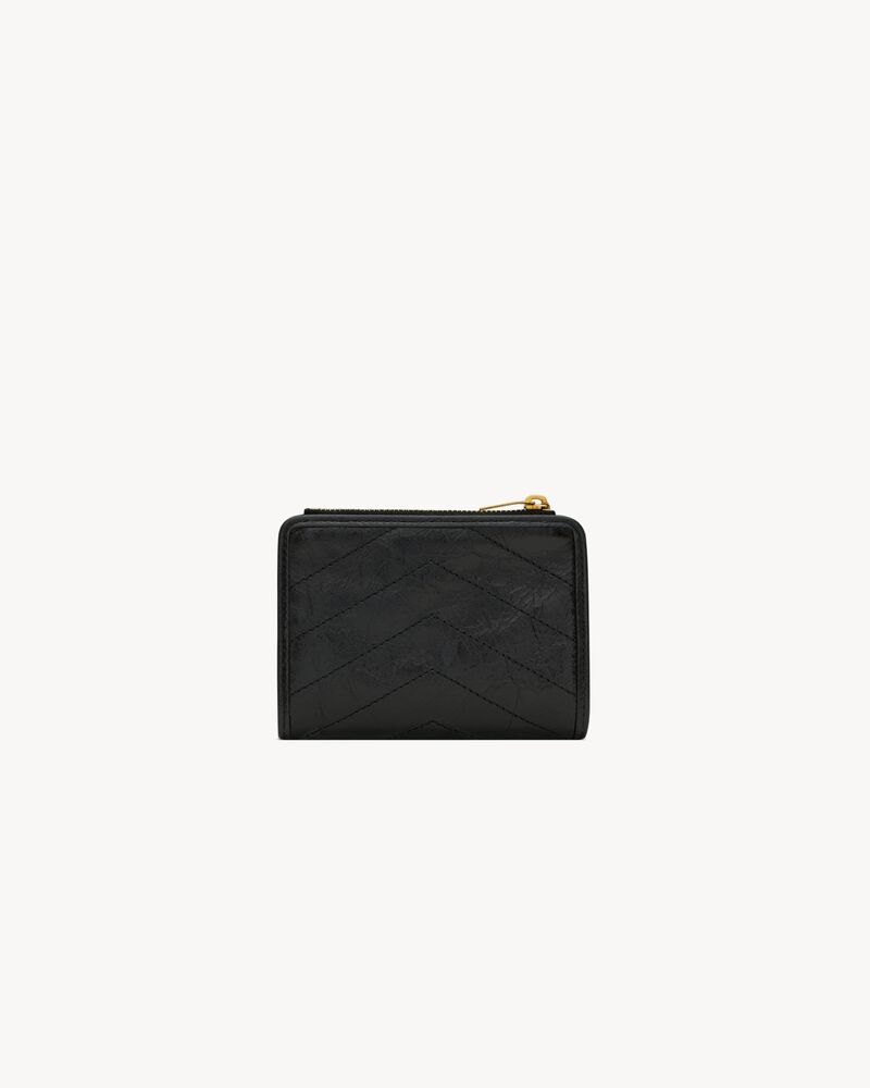 NIKI bi-fold wallet in vintage leather