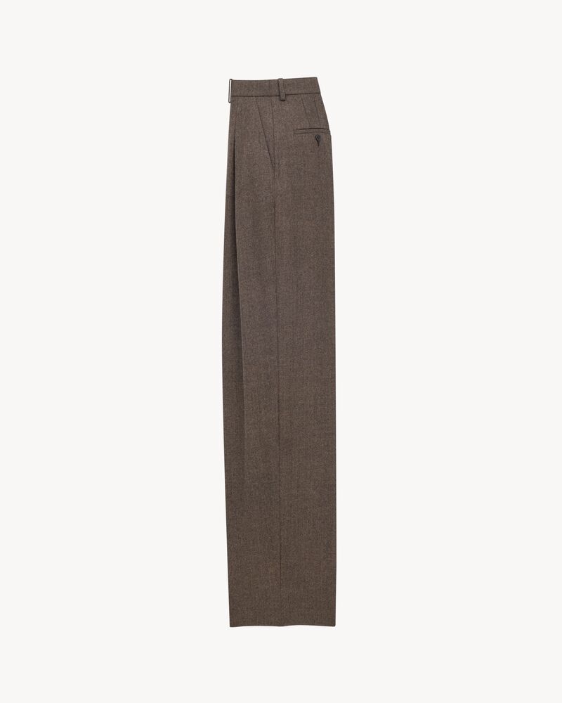 wide-leg pants in wool