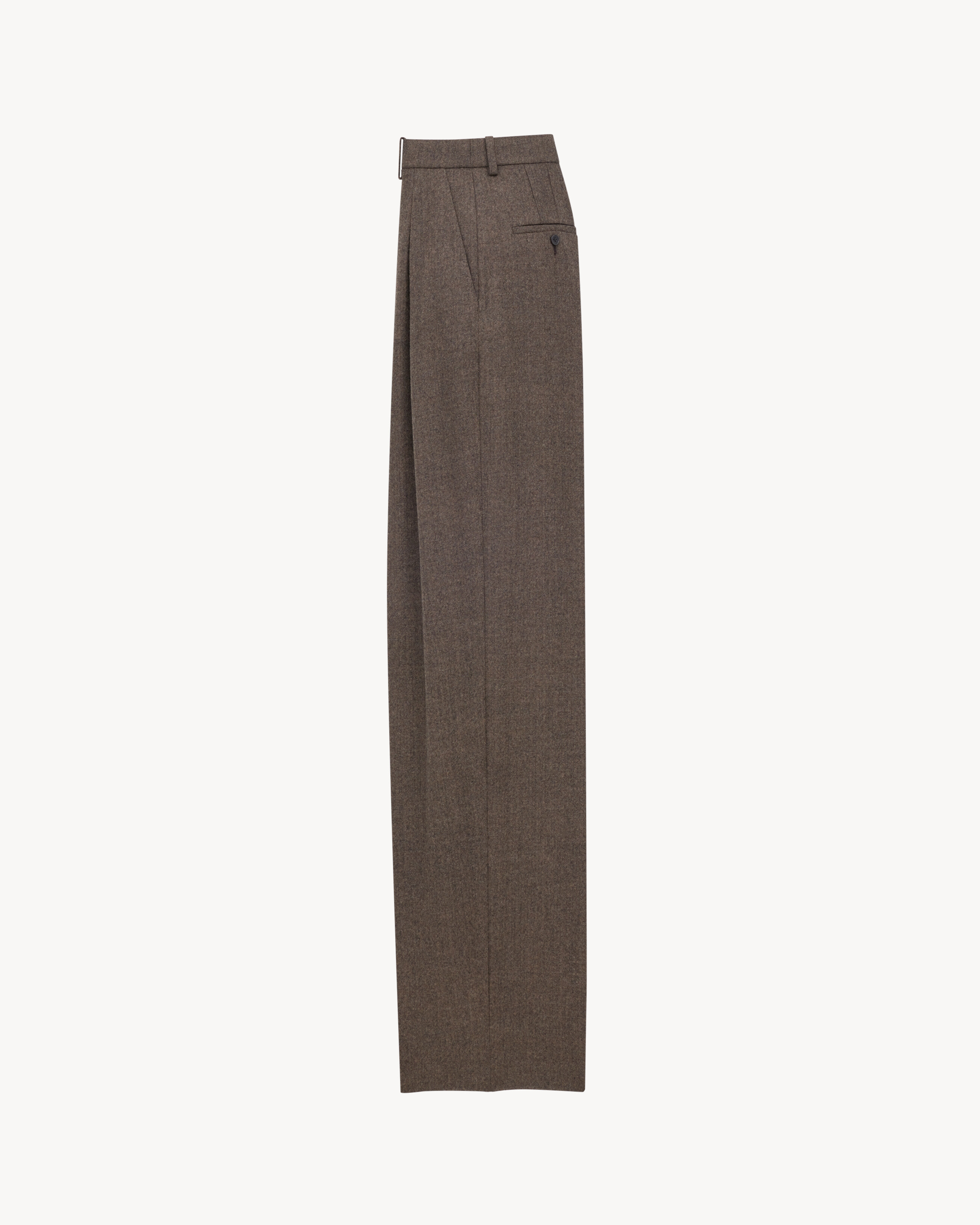 wide-leg pants in wool