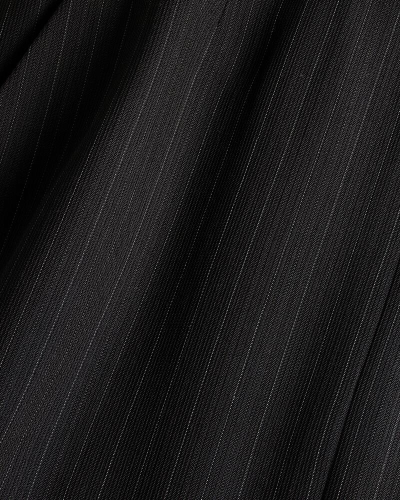 split pencil skirt in chalk-stripe wool mélange