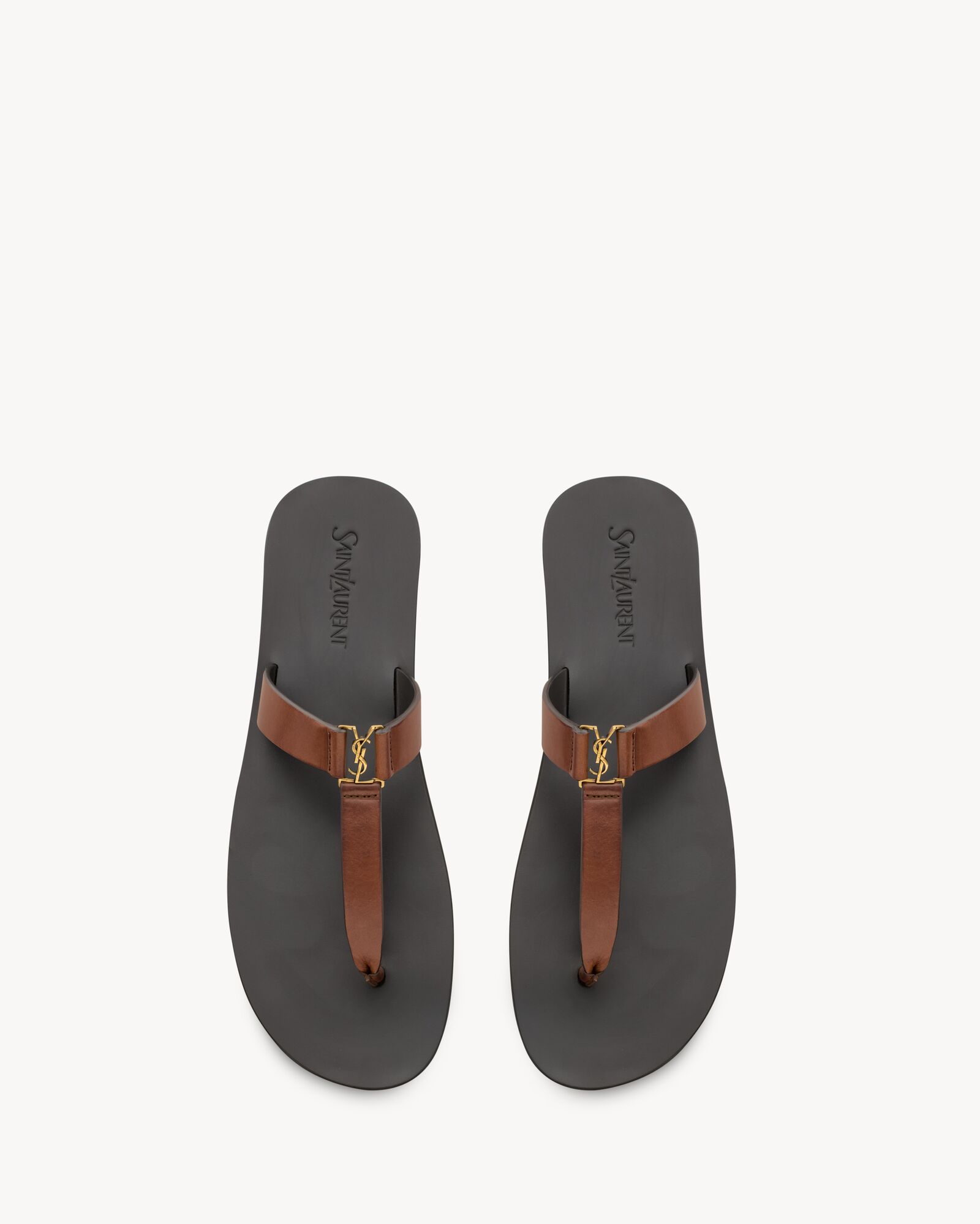 BABYLONE slides in smooth leather — 825294DWETT6036