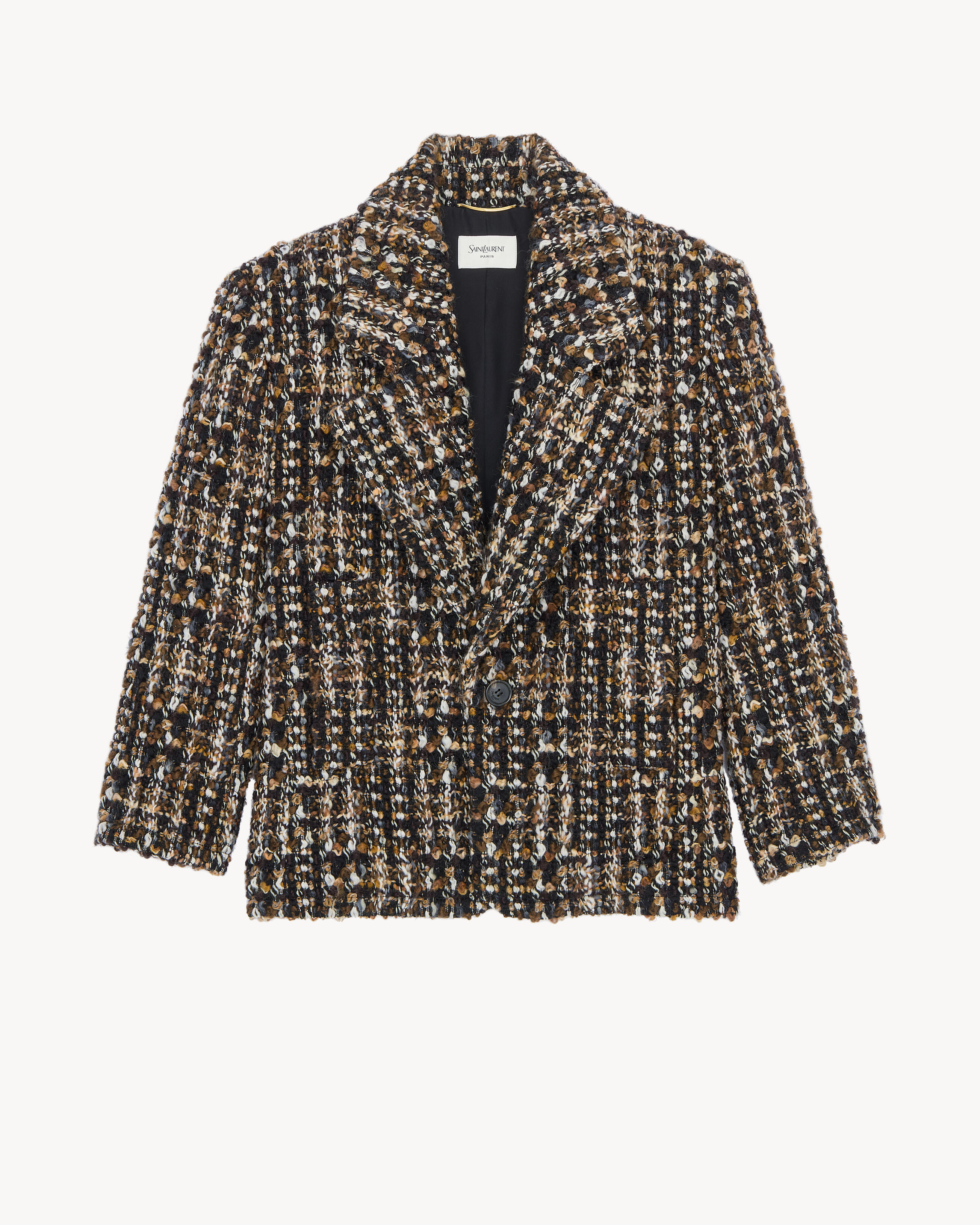 single-breasted jacket in tweed