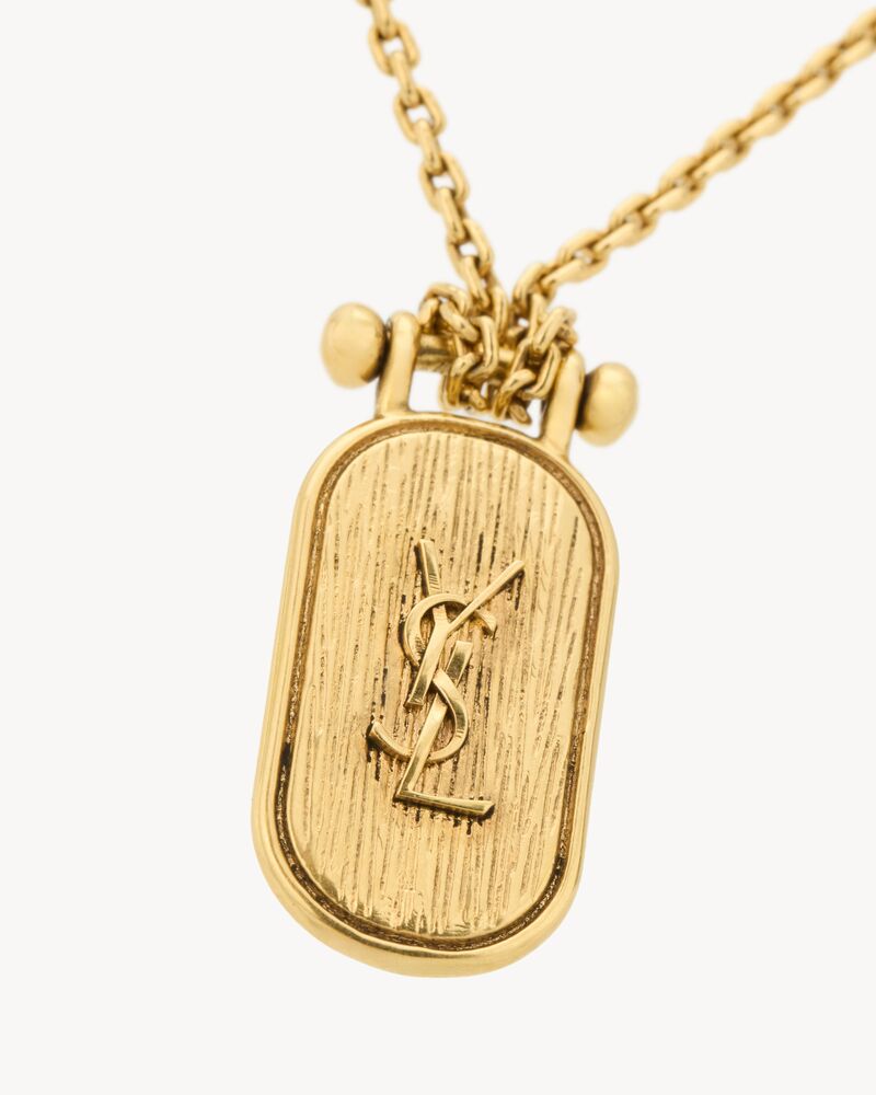 CASSANDRE tablet necklace in metal