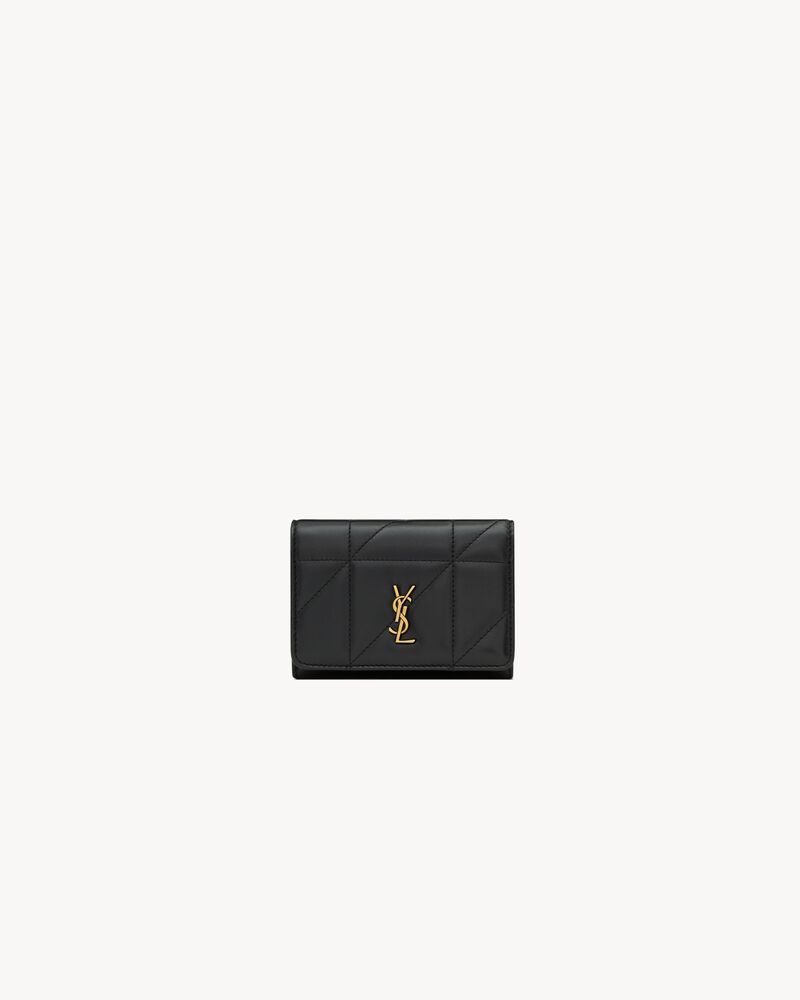 JAMIE slim tri-fold wallet in lambskin
