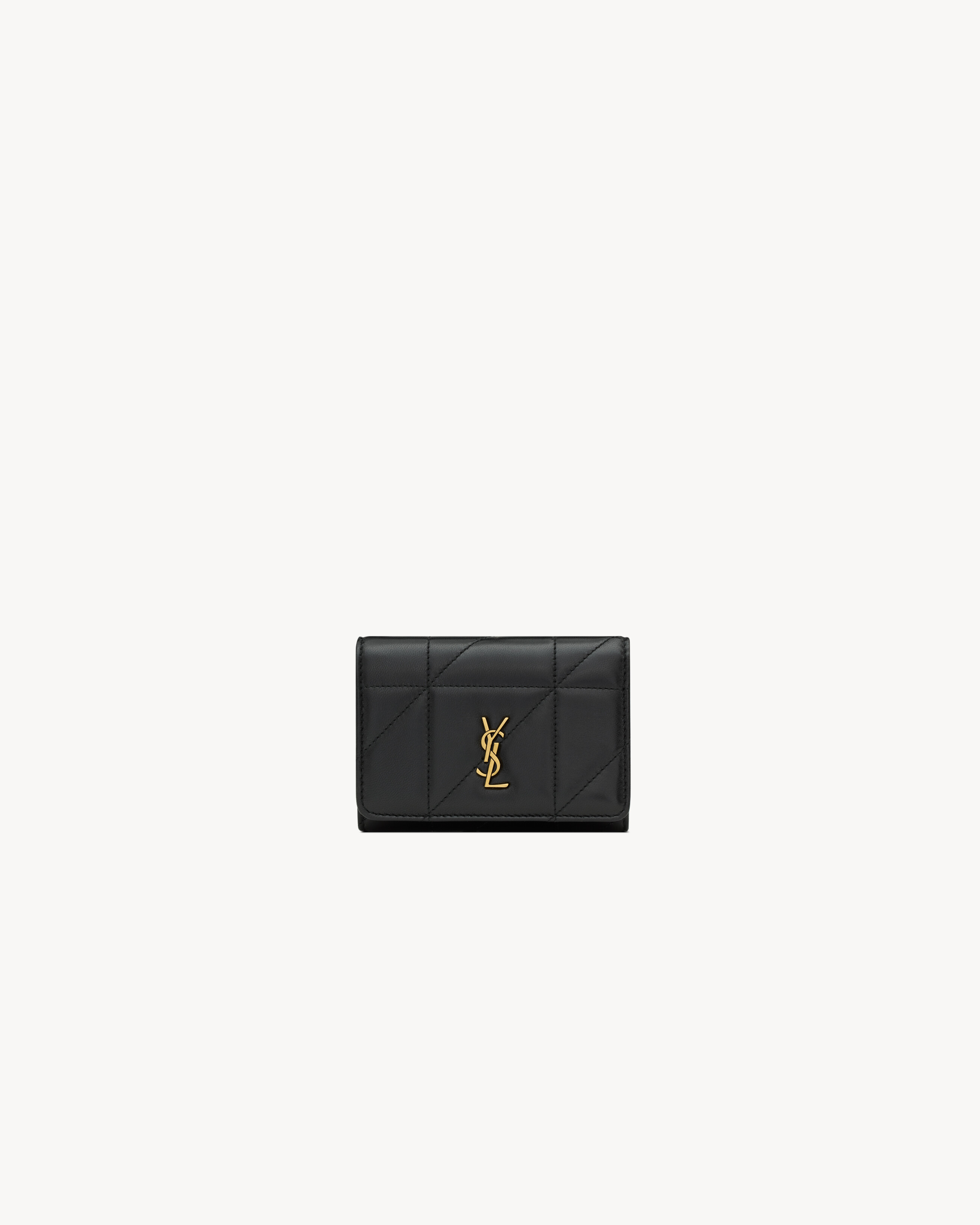 JAMIE slim tri-fold wallet in lambskin