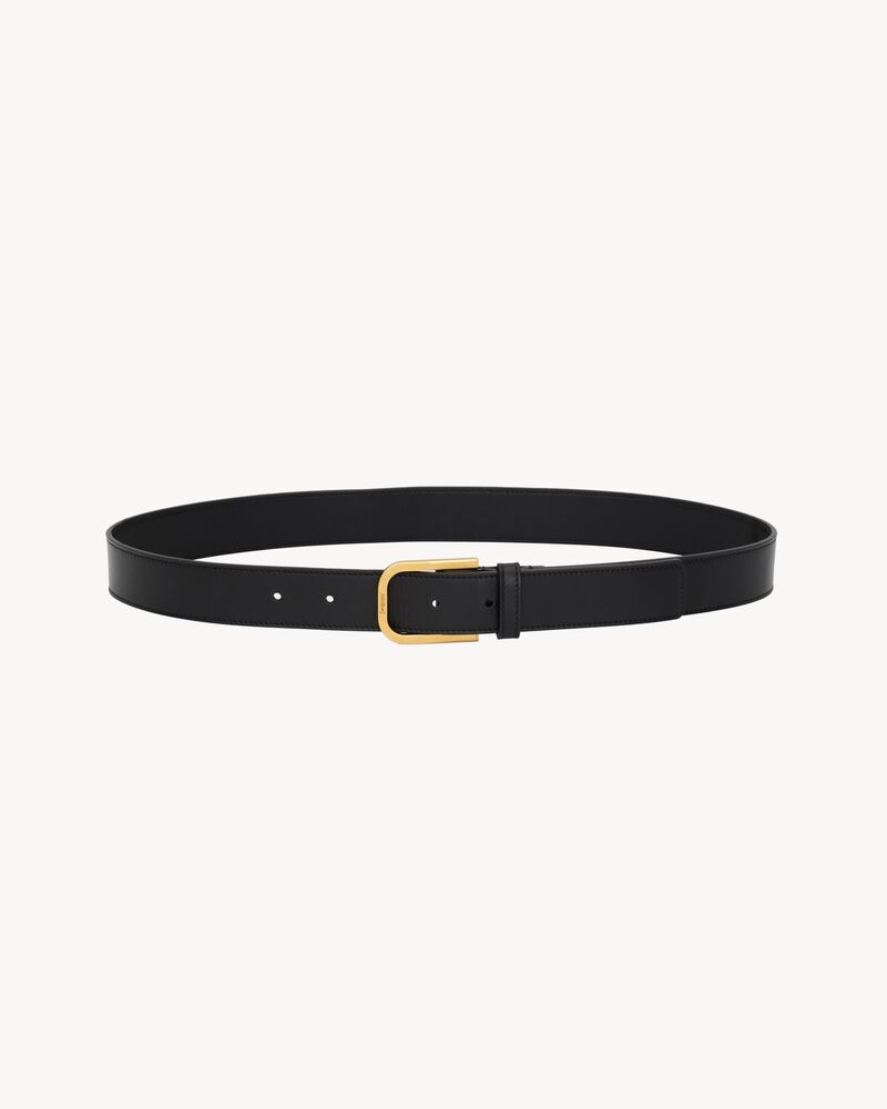 minimal belt in smooth leather