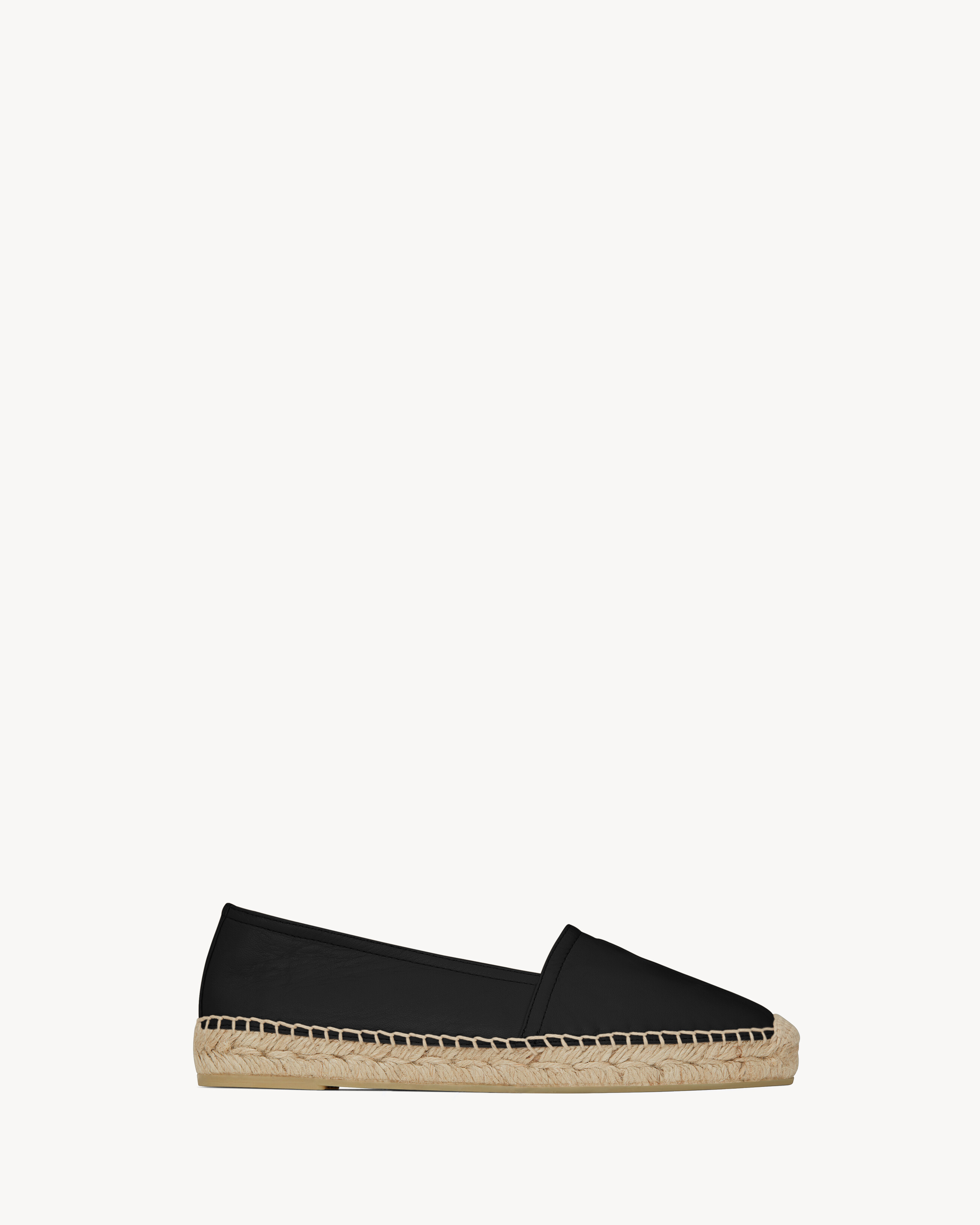espadrillas nere in pelle