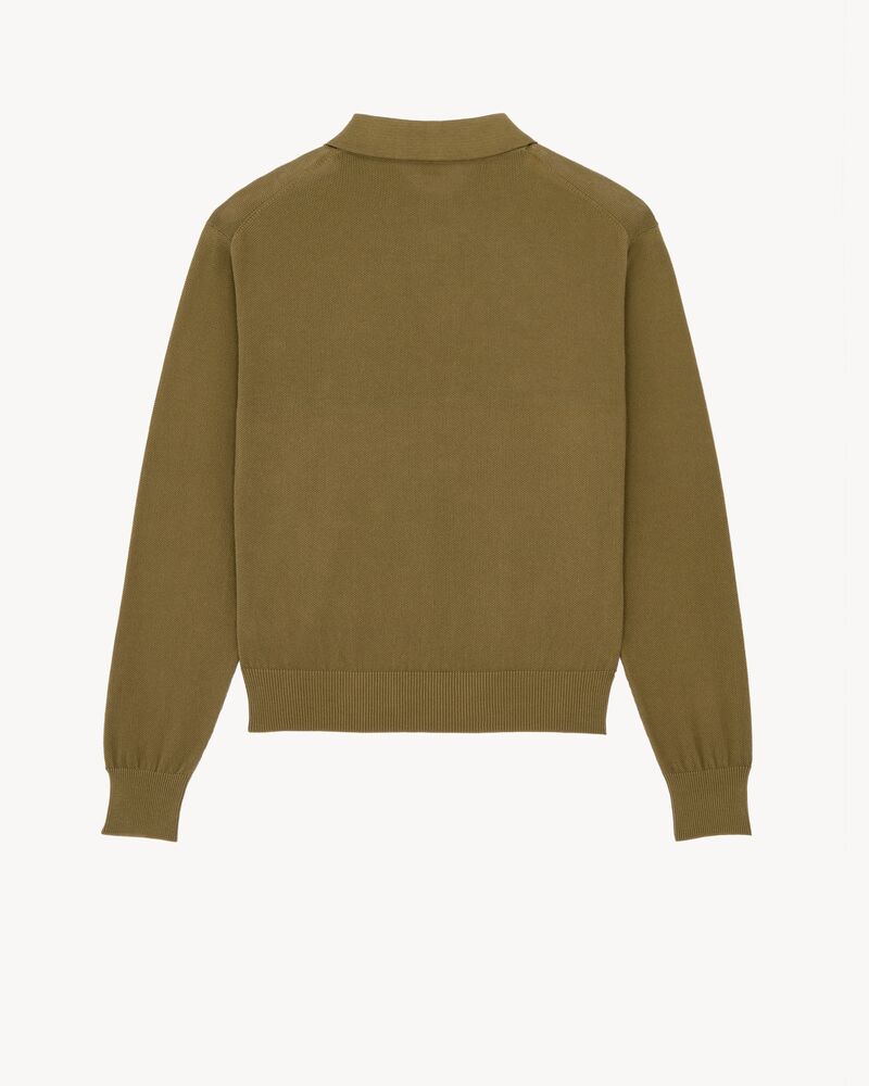 Polo en coton au point de riz