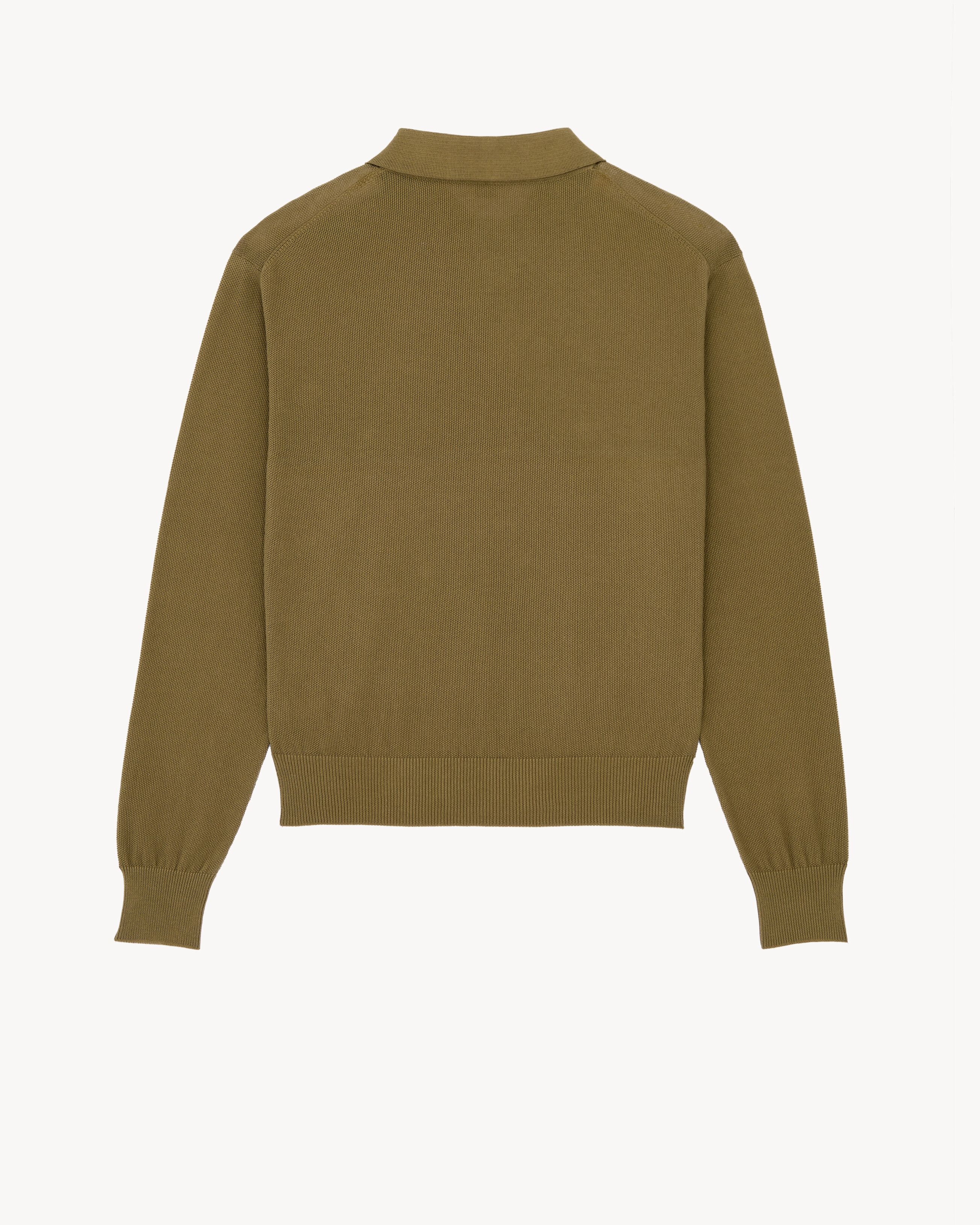 Polo en coton au point de riz