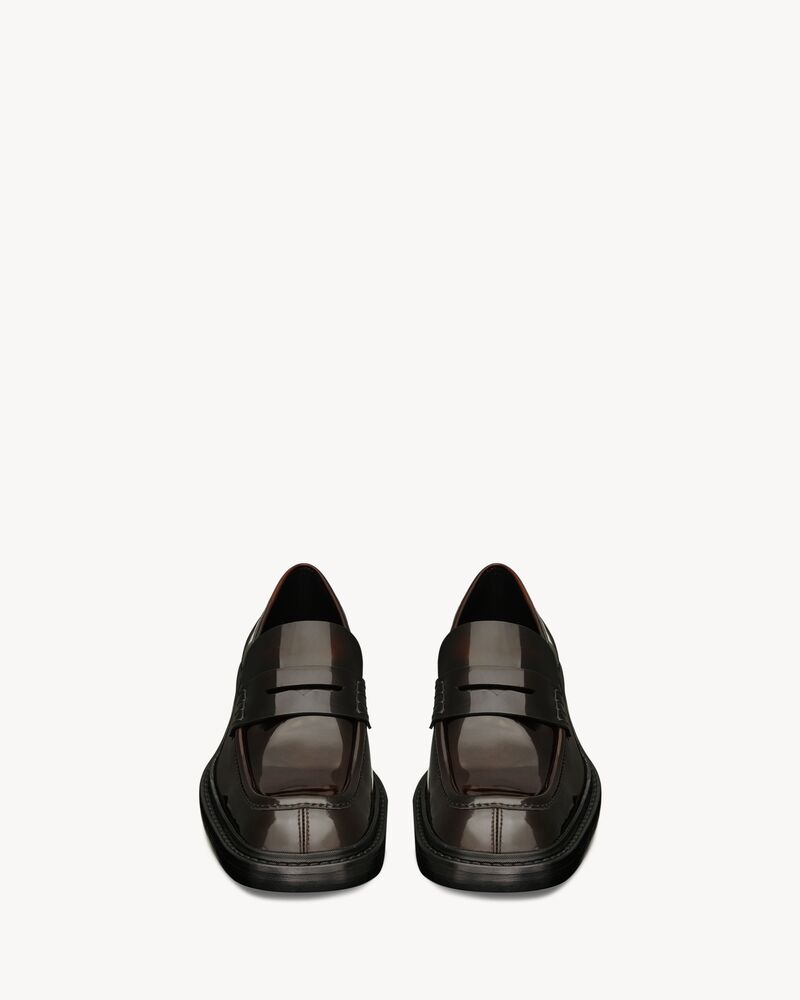 HARVEY loafers in glazed leather