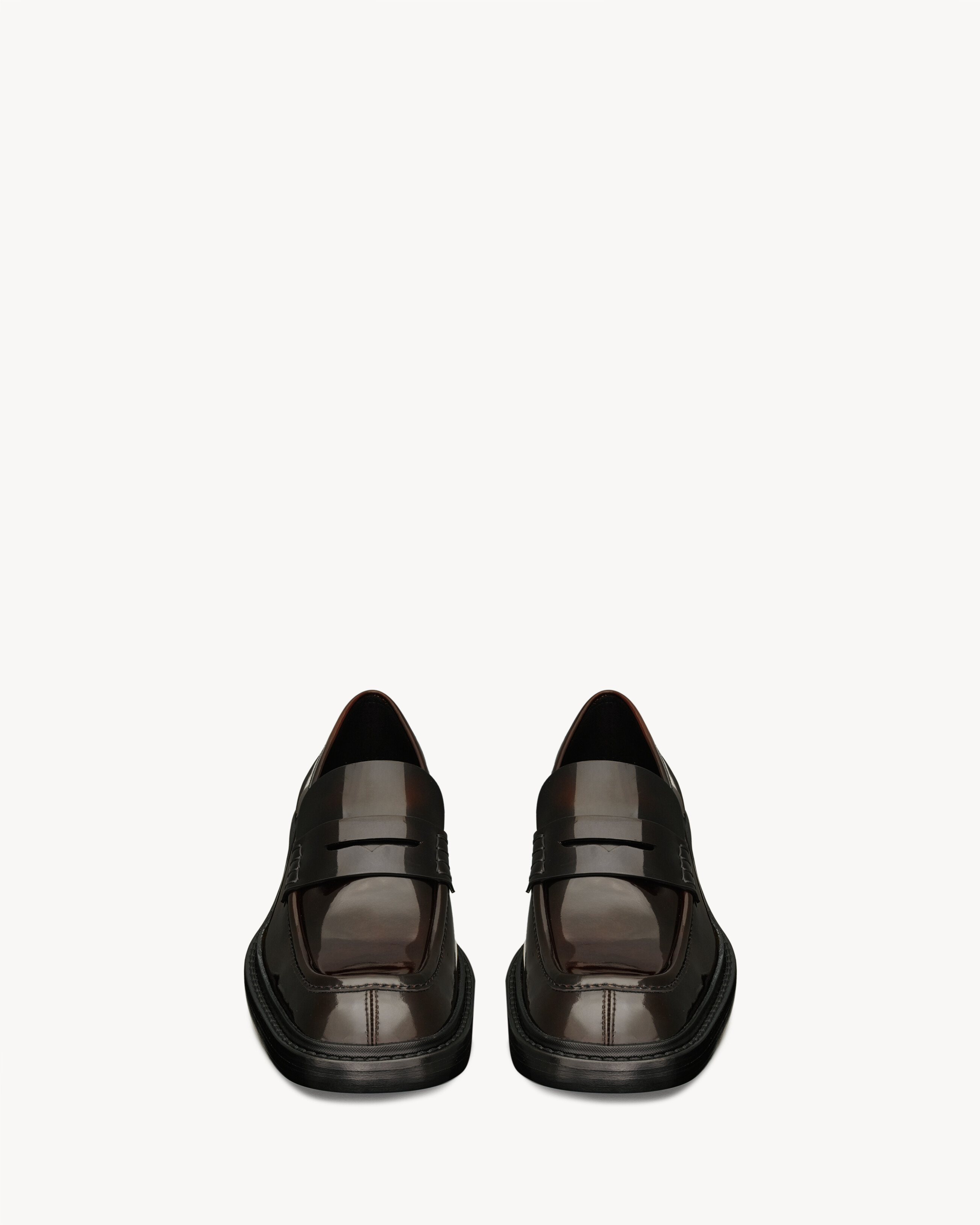 HARVEY loafers in glazed leather