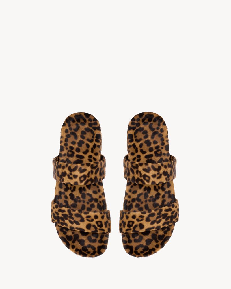 NICHOLS sandales en cuir effet pony