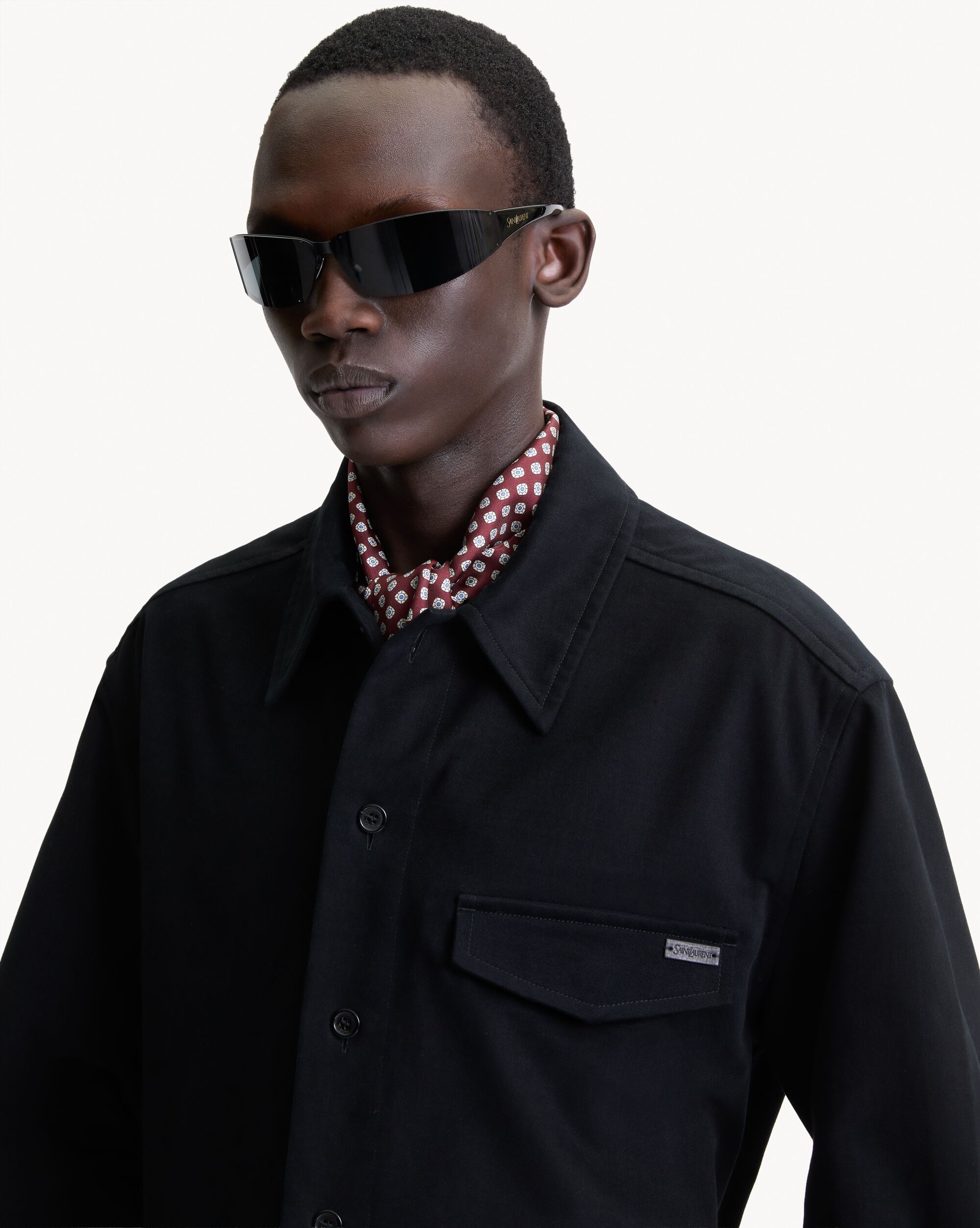SAINT LAURENT overshirt in cotton